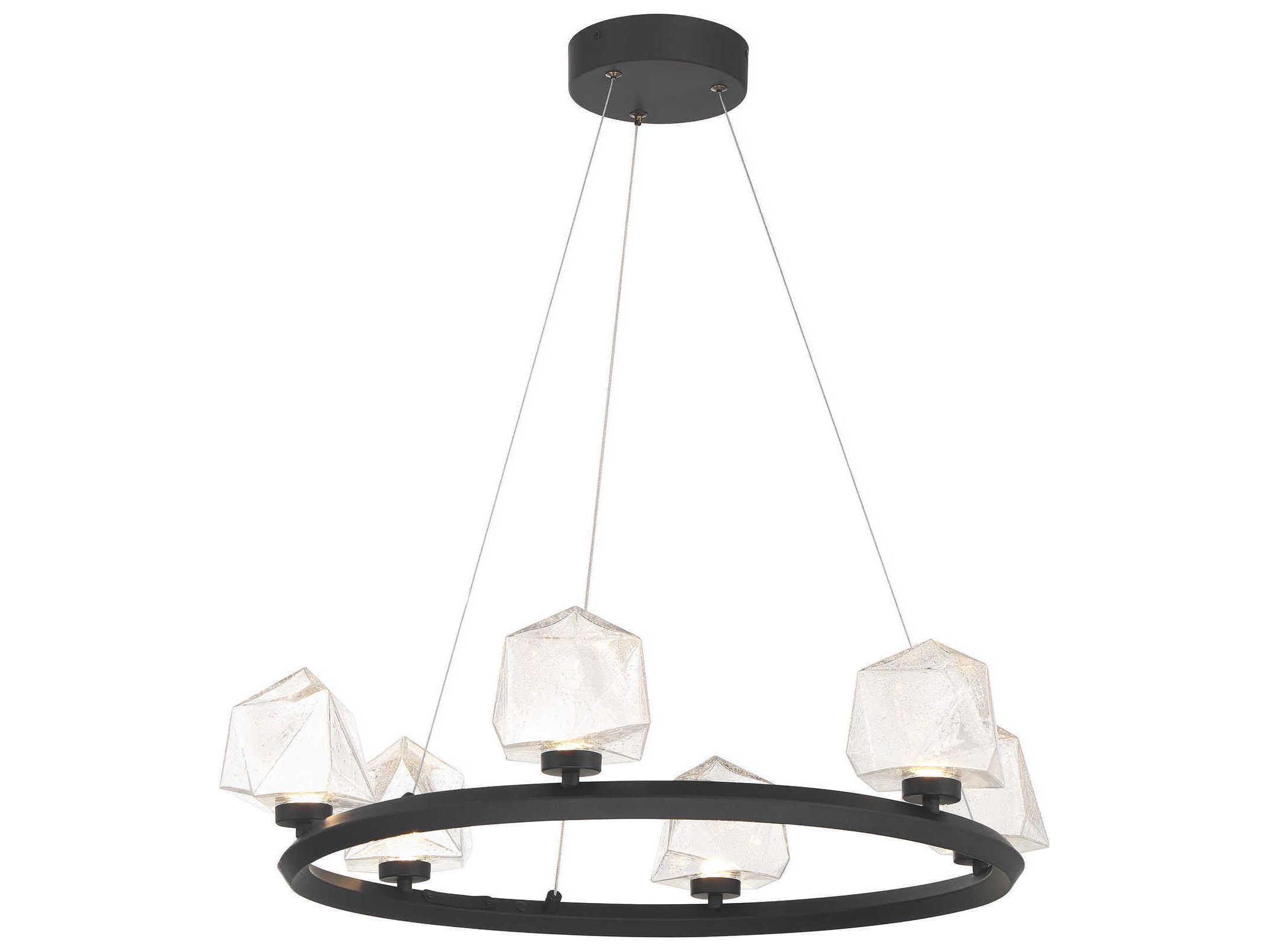 Savoy House Castello 6-Light Matte Black Chandelier