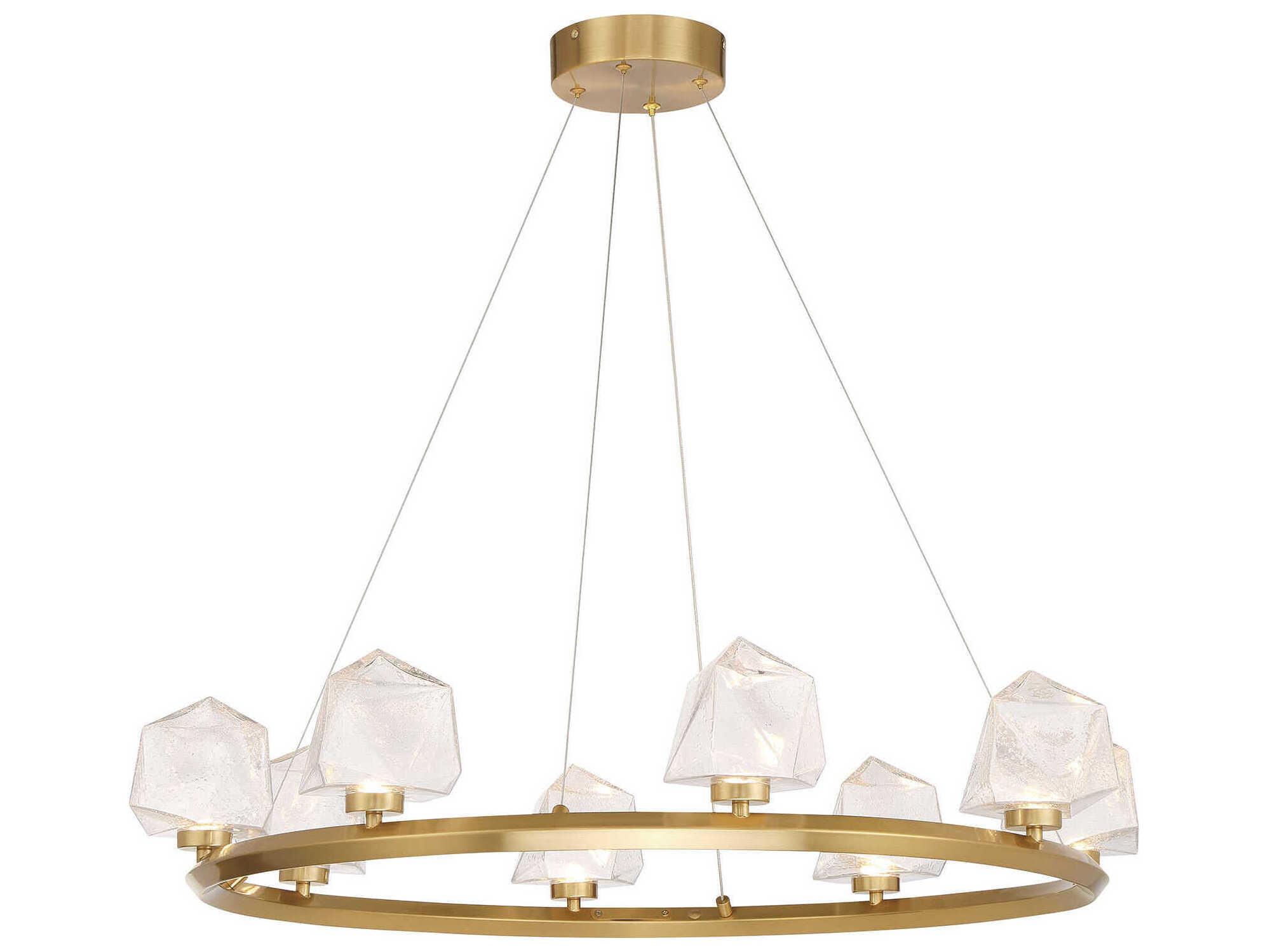 Savoy House Castello 8-Light Warm Brass Chandelier