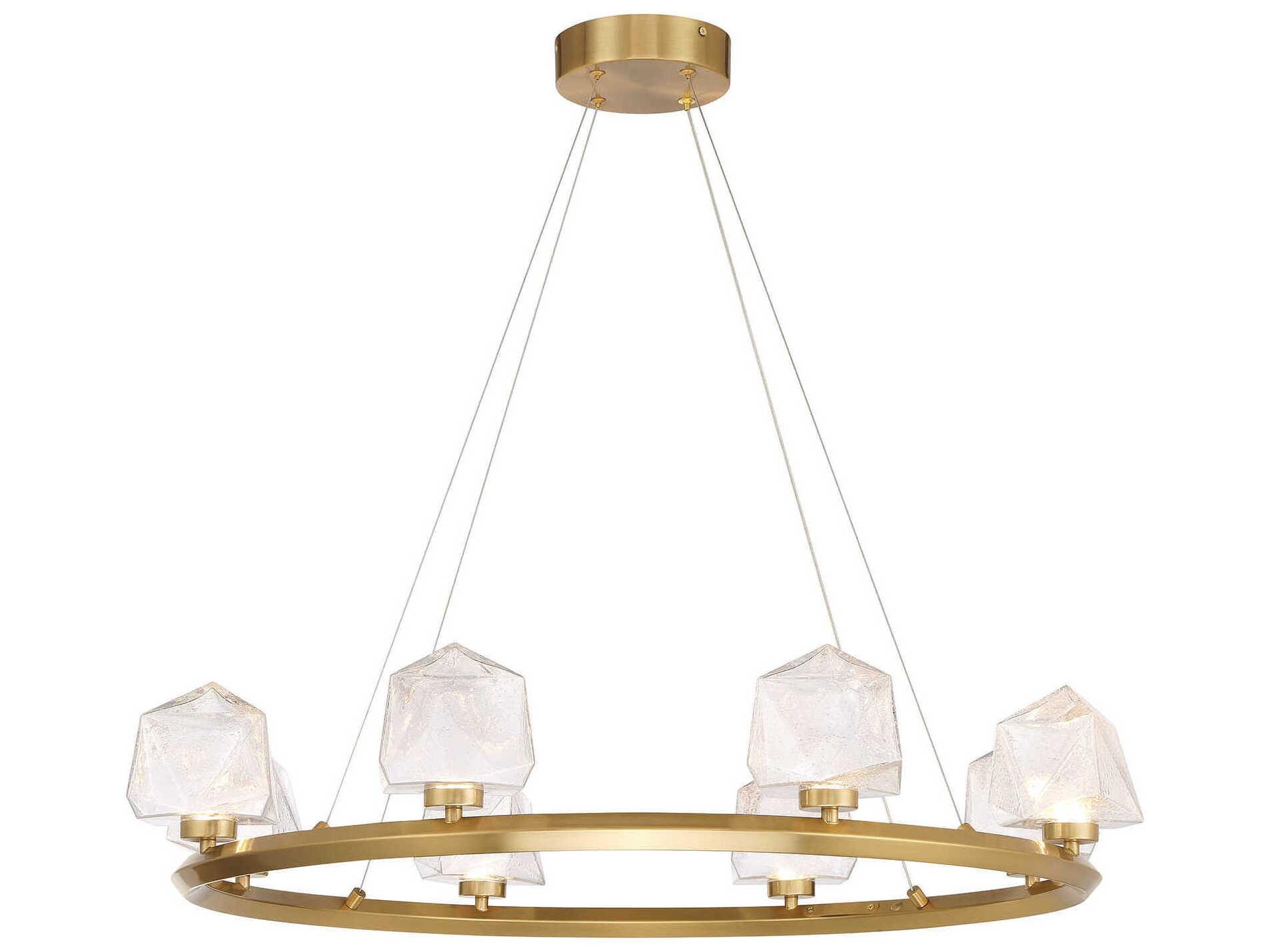 Savoy House Castello 8-Light Warm Brass Chandelier