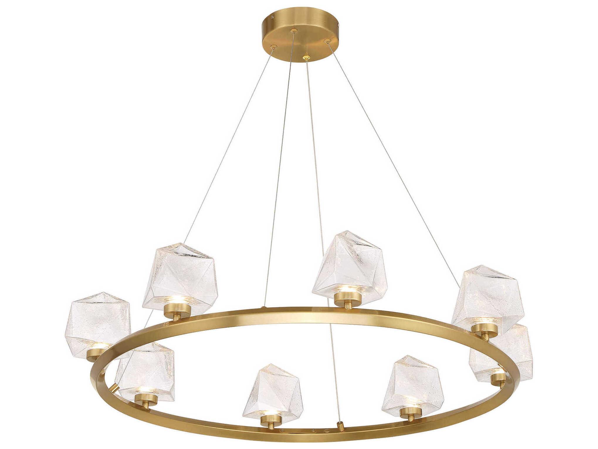 Savoy House Castello 8-Light Warm Brass Chandelier