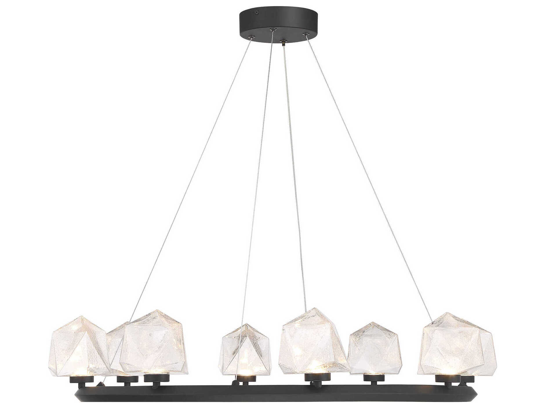 Savoy House Castello 8-Light Matte Black Round Chandelier