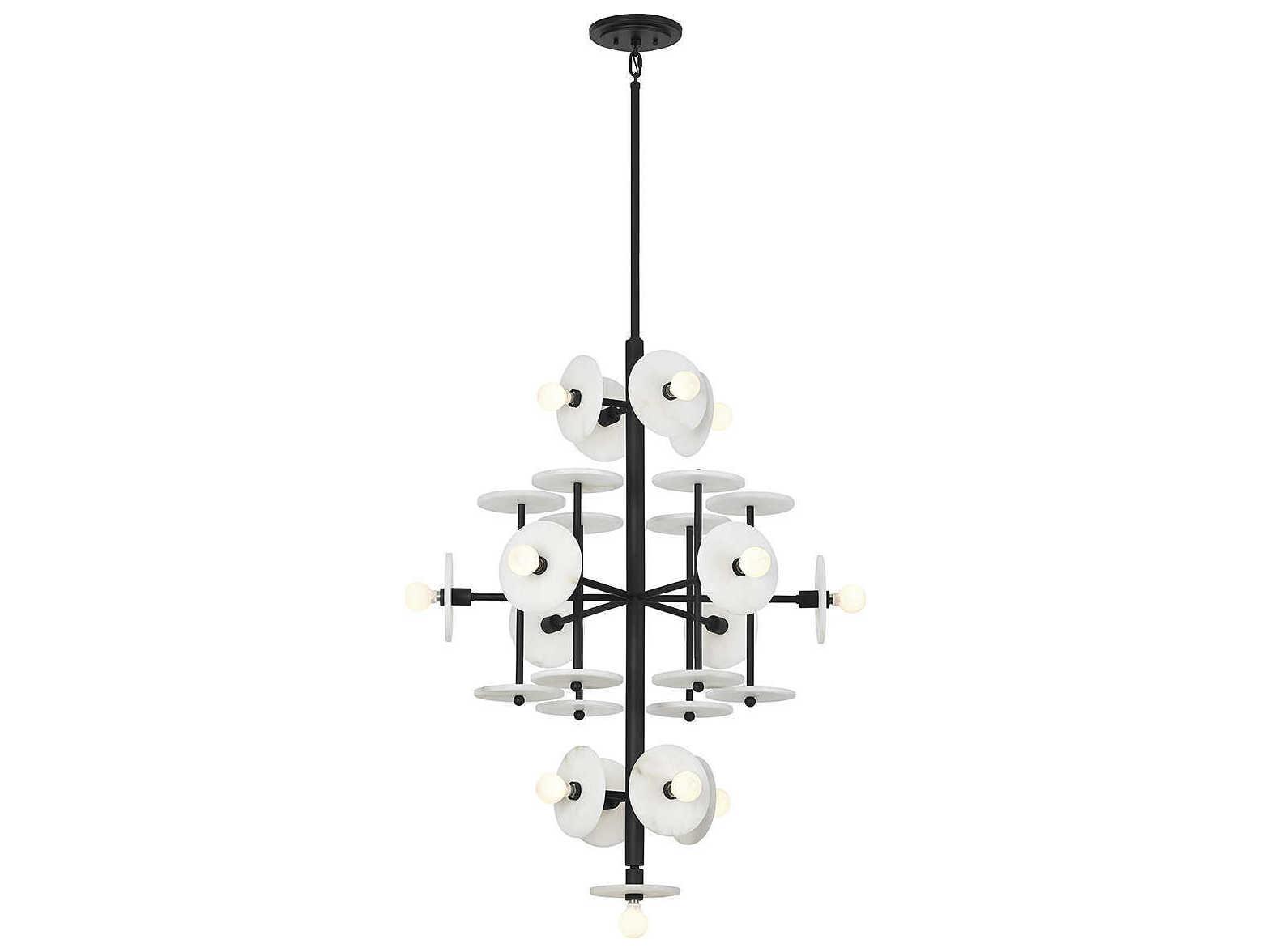 Savoy House Amani 15-Light Black Cashmere Chandelier