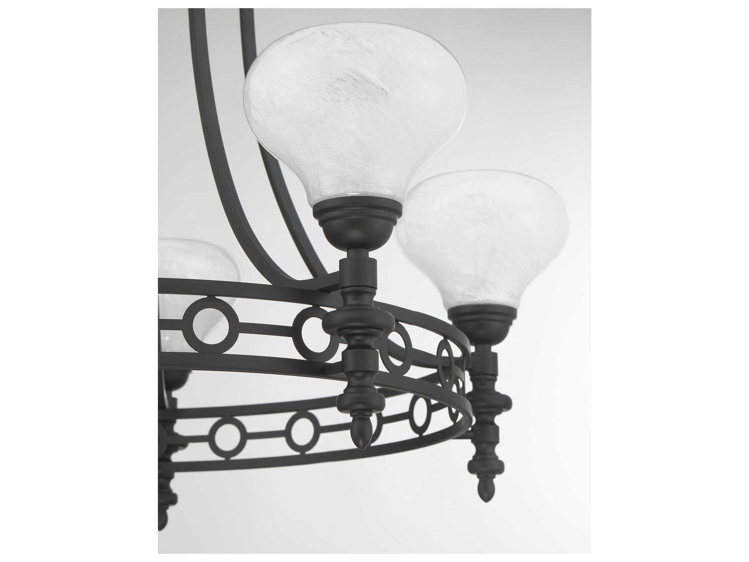Savoy House Allston 5-Light Matte Black Round Chandelier