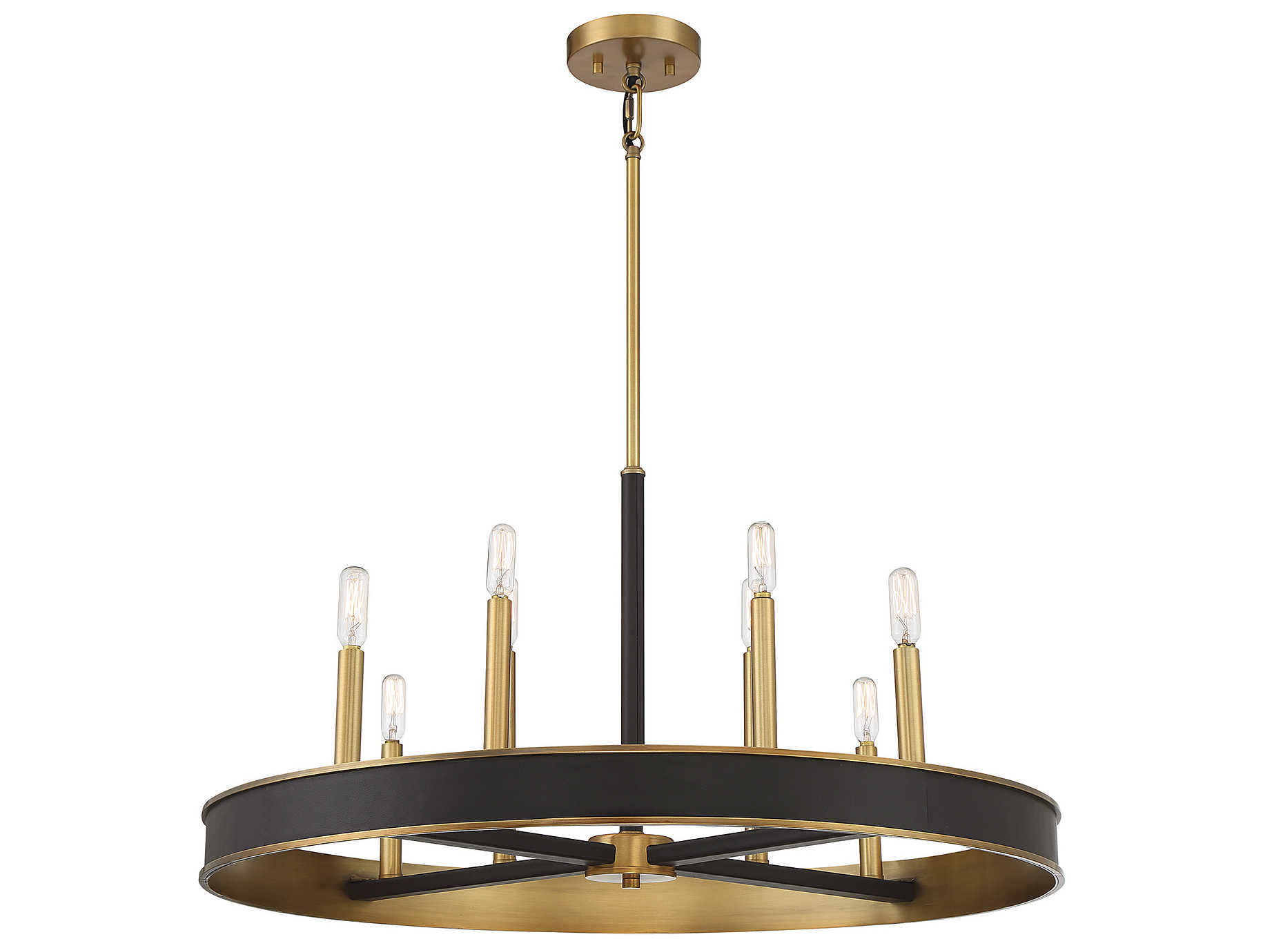 Savoy House Chaucer 8-Light Warm Brass Round Chandelier