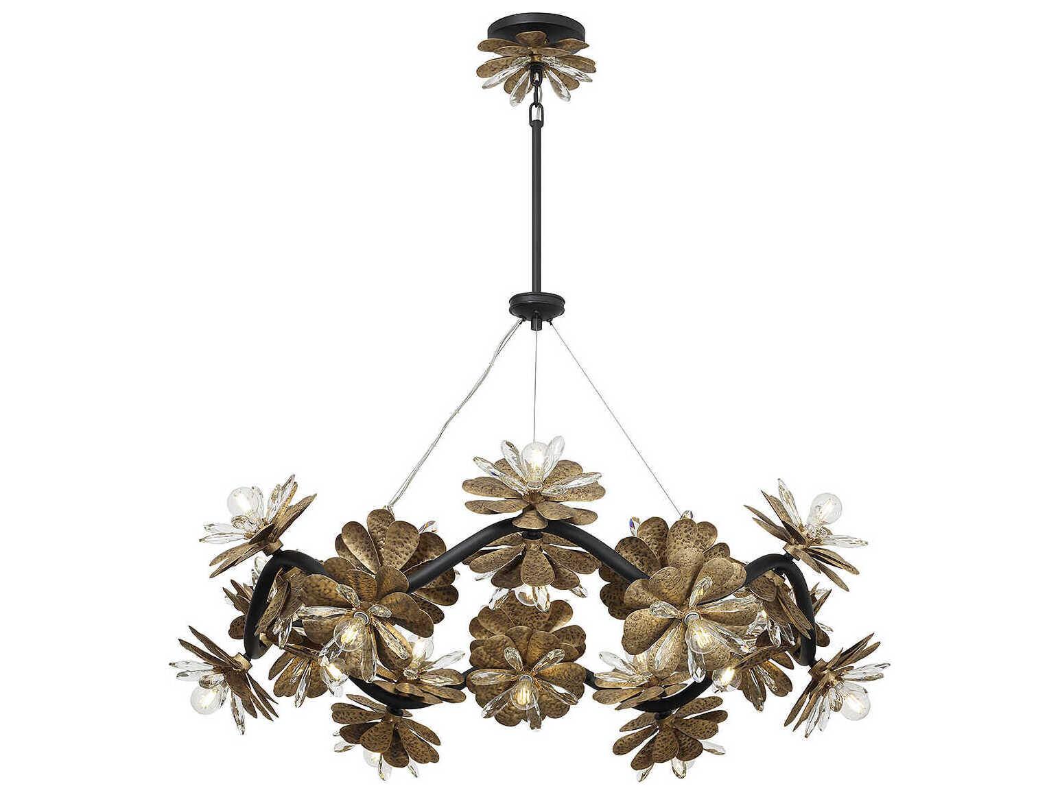Savoy House Giselle 24-Light Delphine Bronze Crystal Chandelier