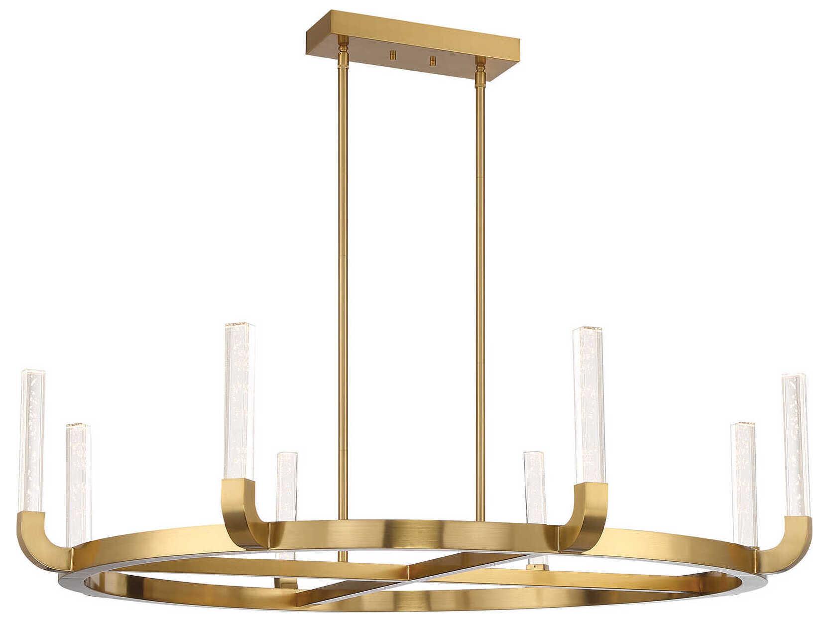 Savoy House Del Mar 8-Light Warm Brass Chandelier