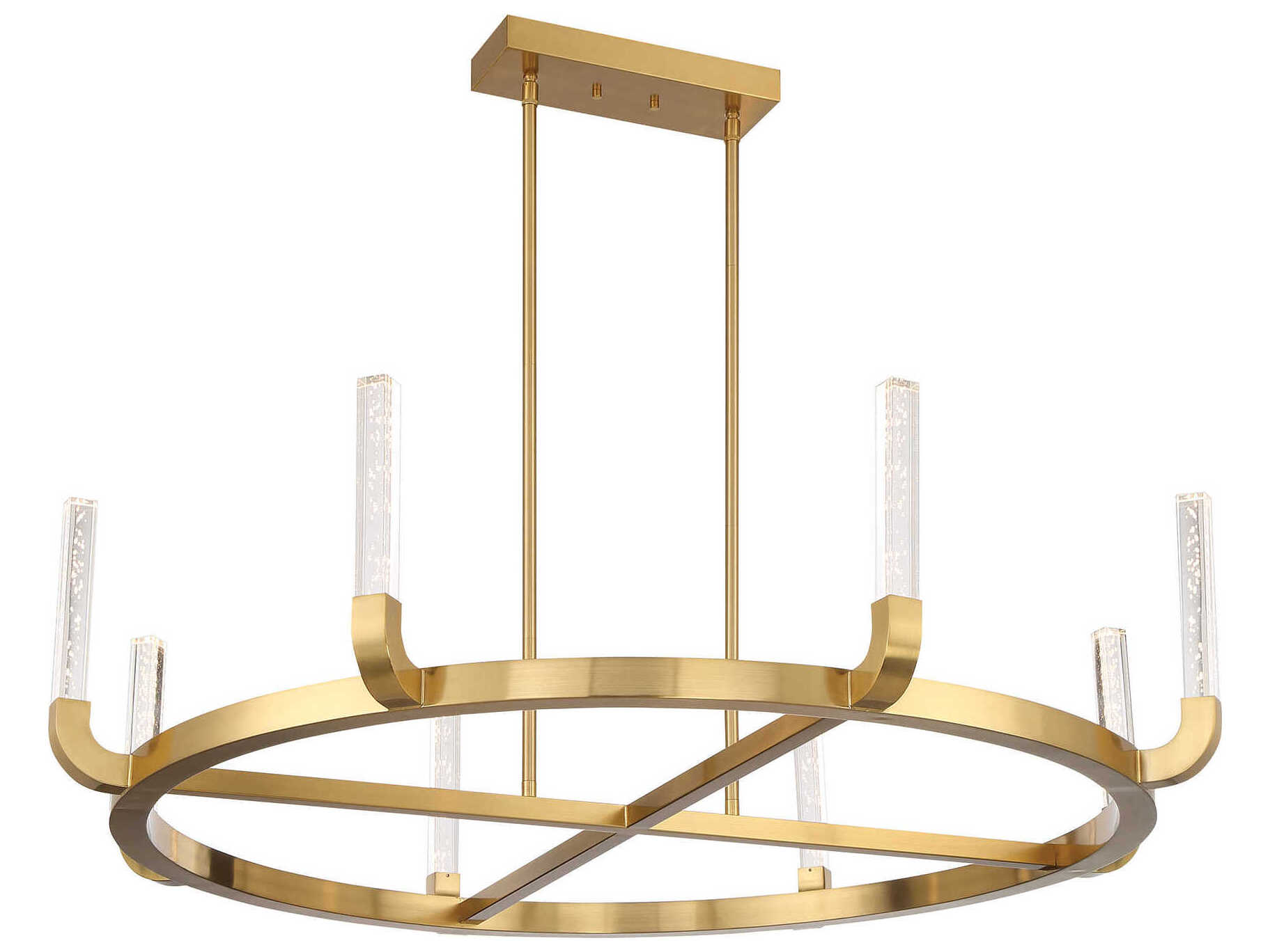 Savoy House Del Mar 8-Light Warm Brass Chandelier