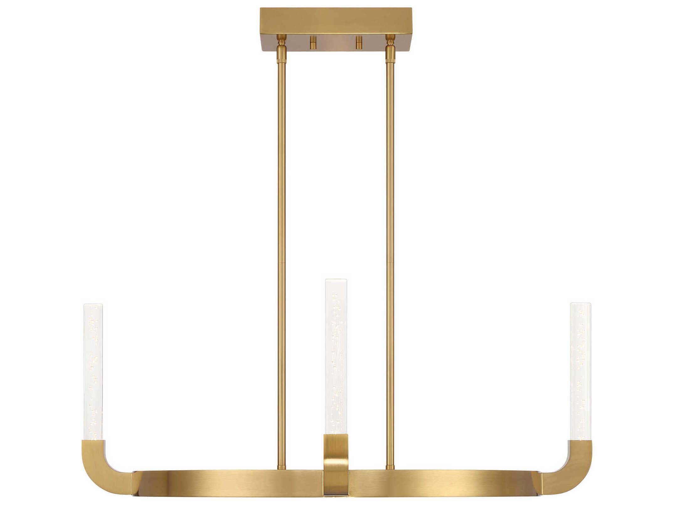 Savoy House Del Mar 4-Light Warm Brass Chandelier