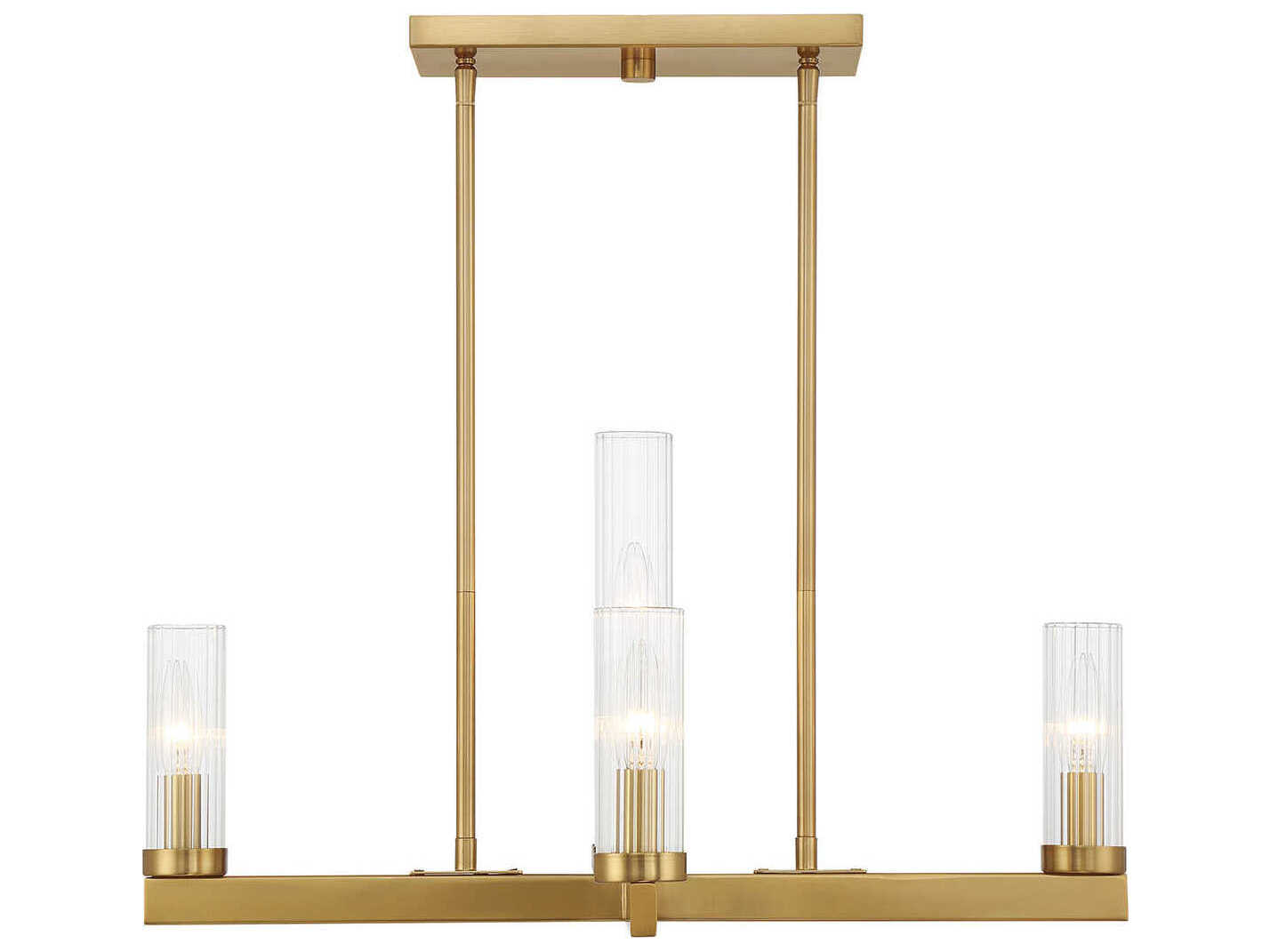 Savoy House Carina 5-Light Warm Brass Cylinder Chandelier