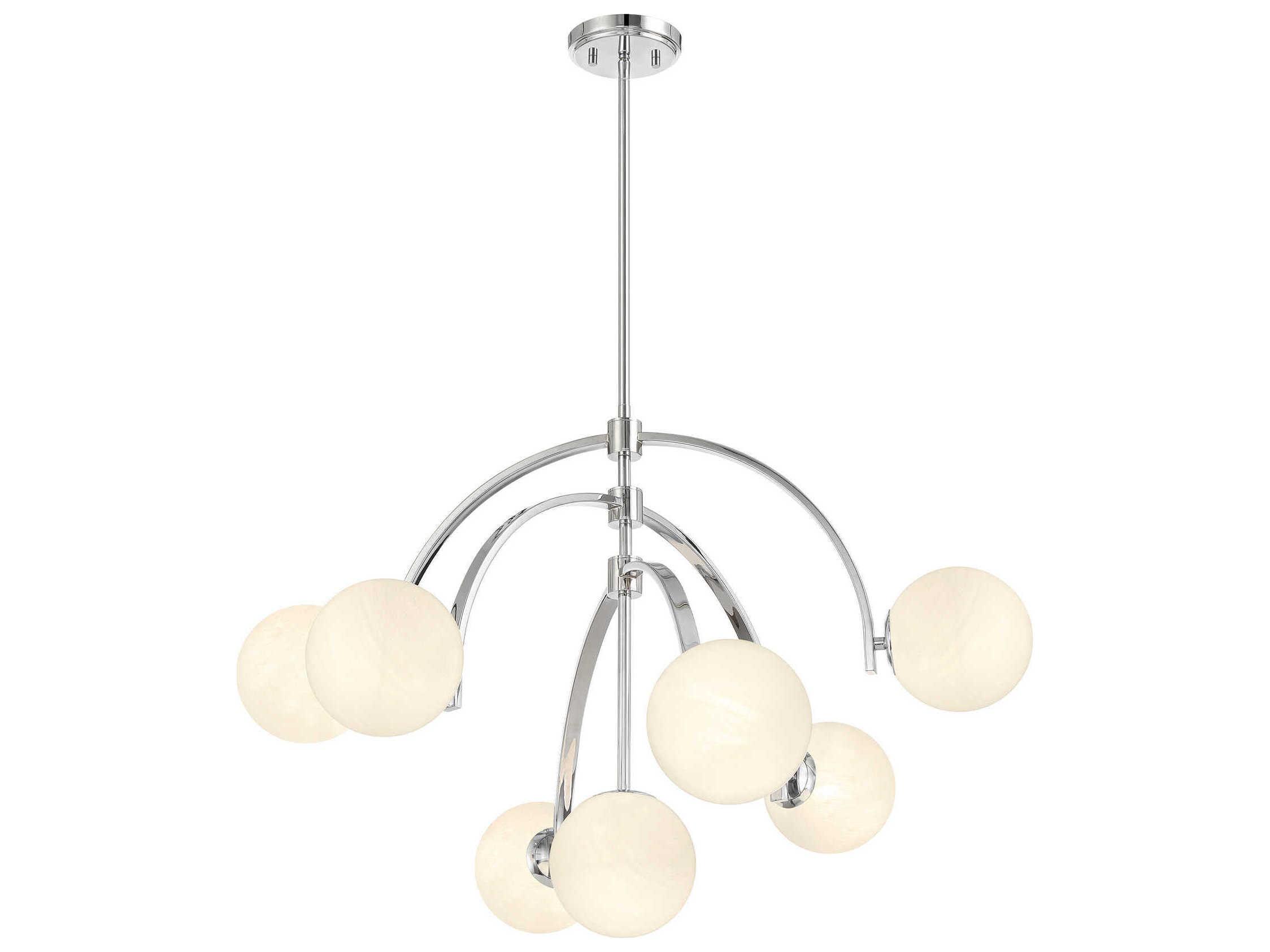 Savoy House Marias 7-Light Polished Chrome Globe Chandelier