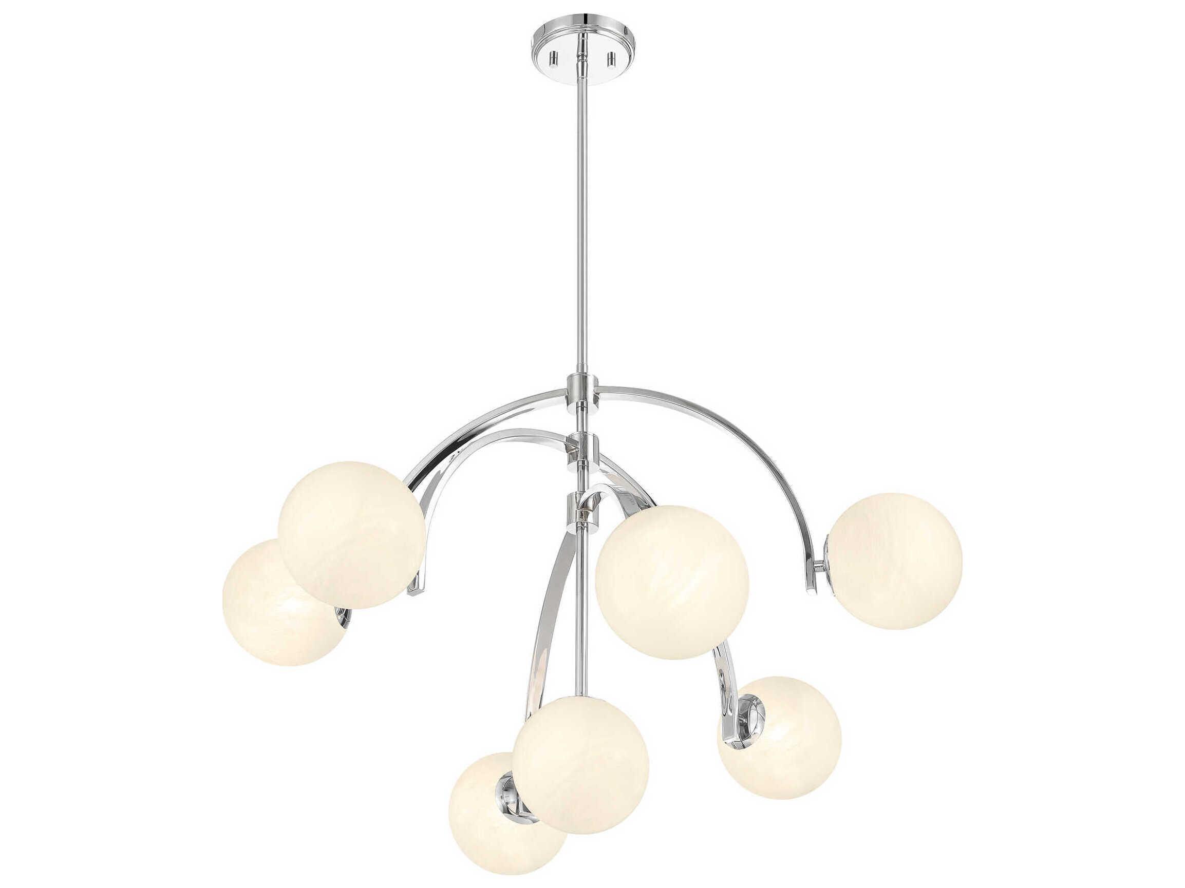 Savoy House Marias 7-Light Polished Chrome Globe Chandelier