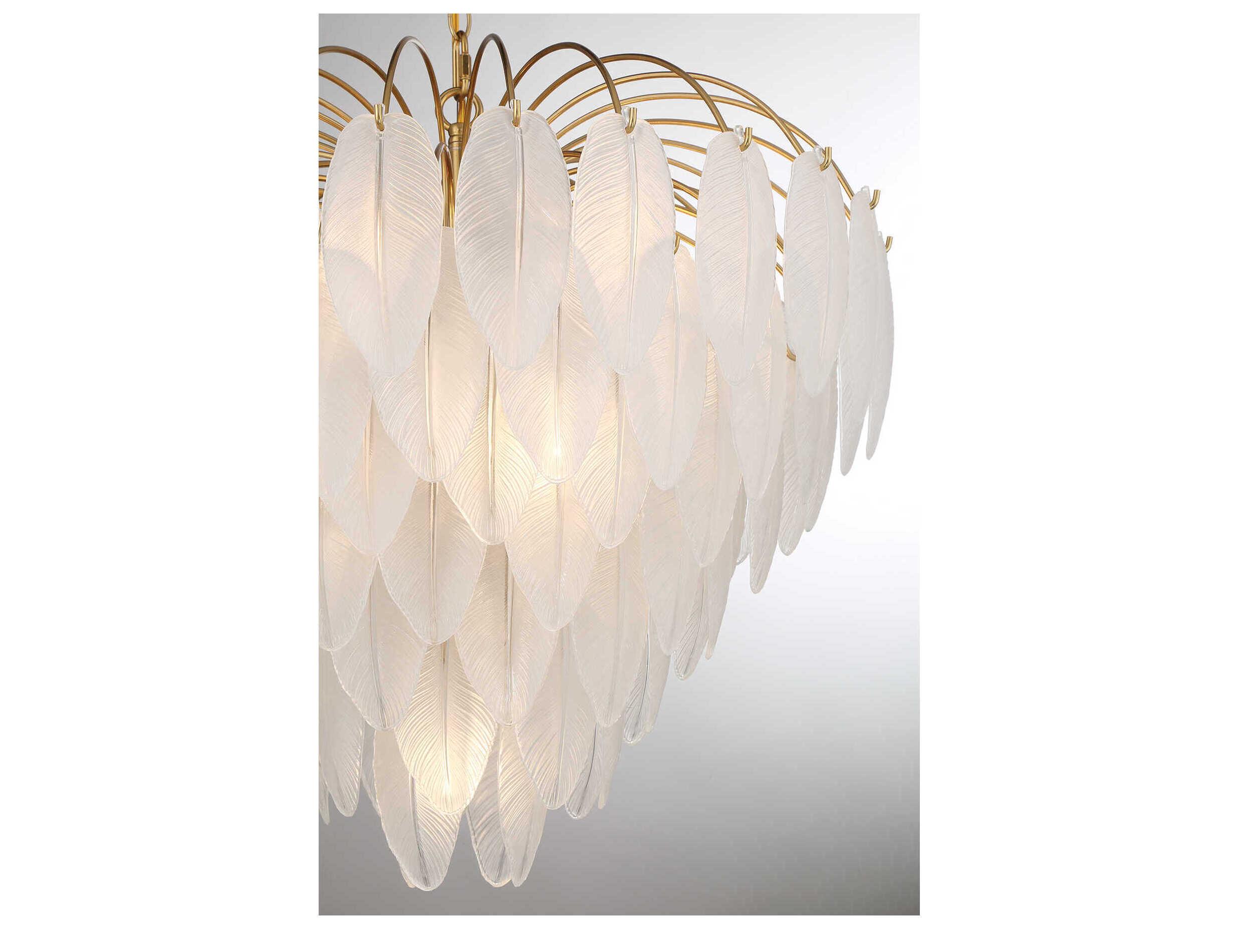 Savoy House Boa 9-Light Warm Brass Chandelier