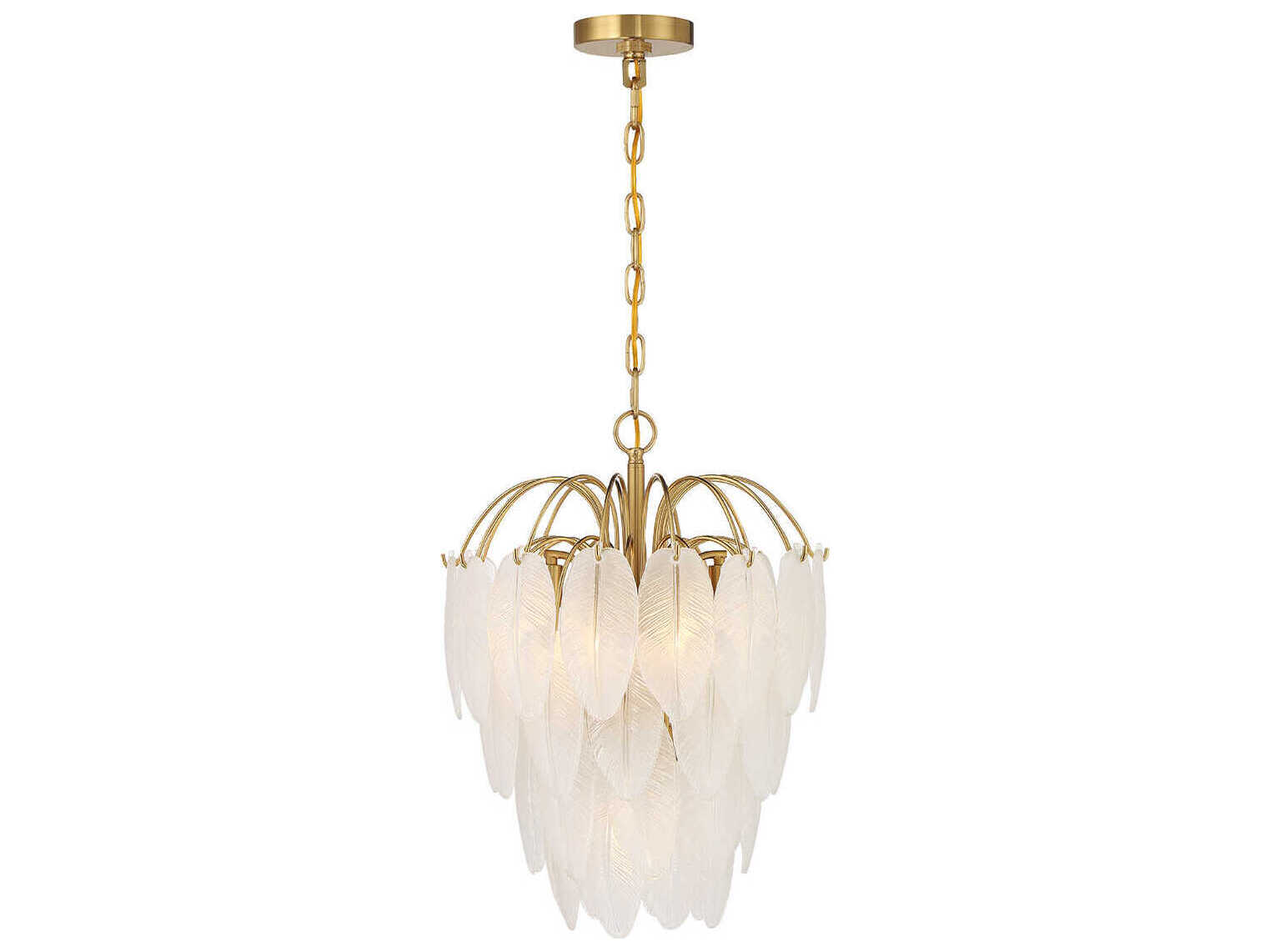 Savoy House Boa 5-Light Warm Brass Tiered Chandelier