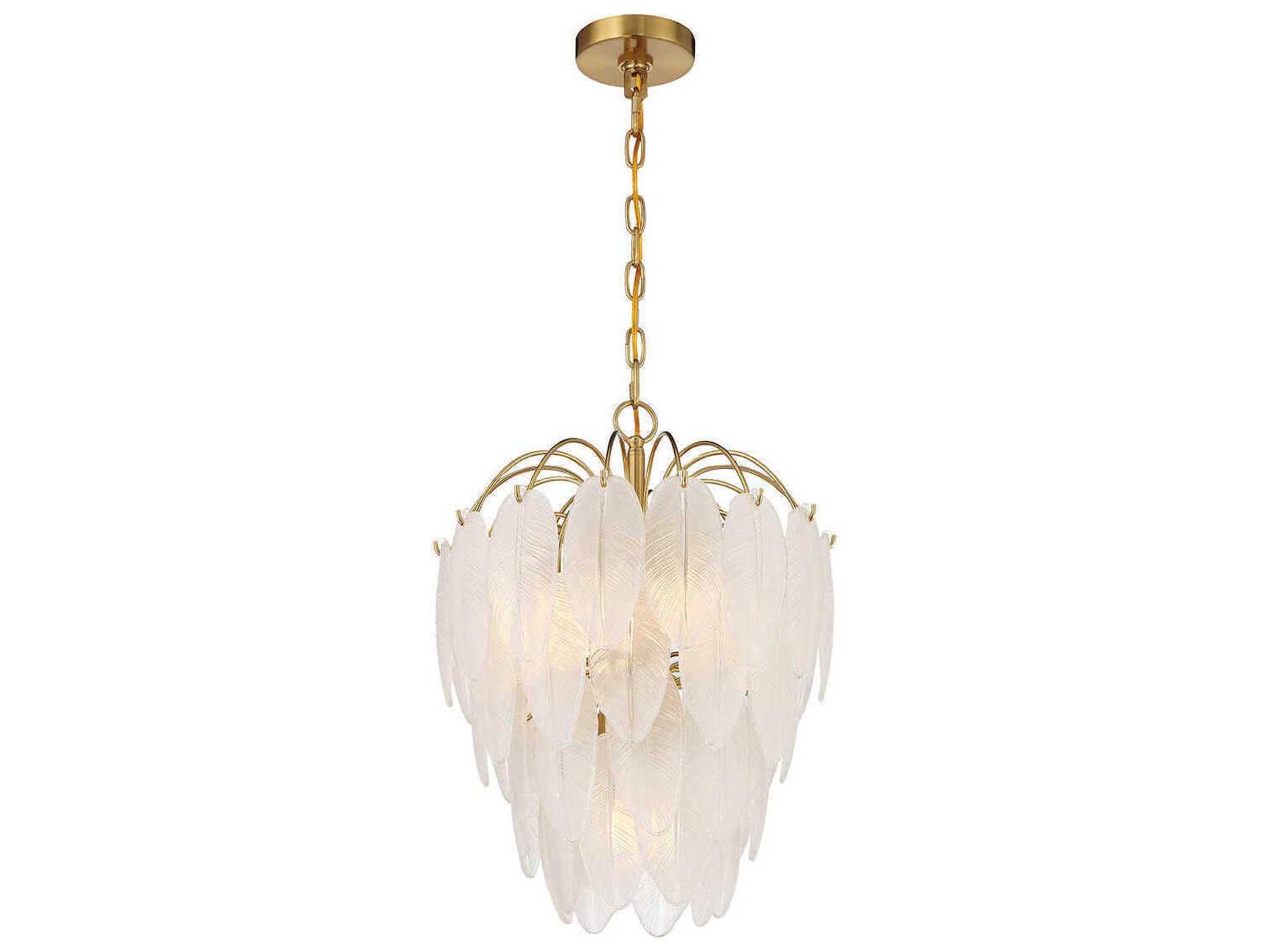 Savoy House Boa 5-Light Warm Brass Tiered Chandelier