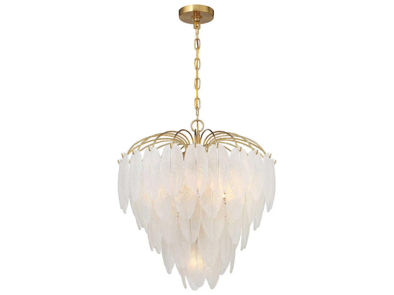 Savoy House Boa 6-Light Warm Brass Tiered Chandelier
