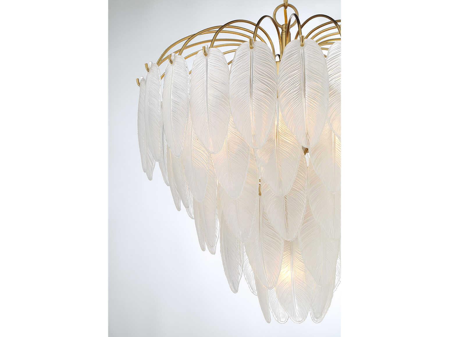 Savoy House Boa 6-Light Warm Brass Tiered Chandelier