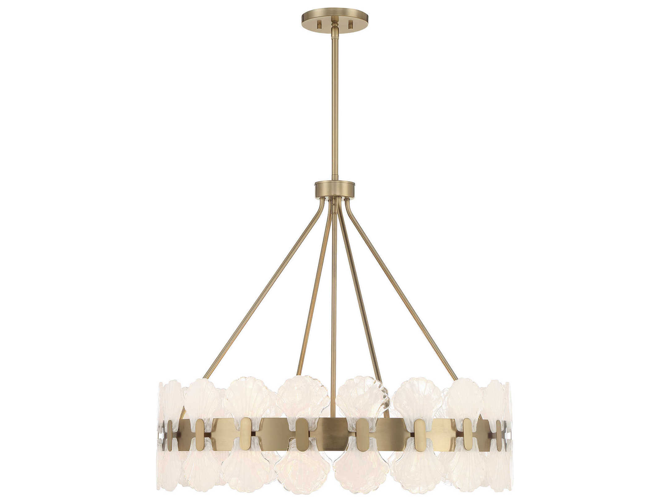 Savoy House Bancroft 6-Light Noble Brass Round Chandelier
