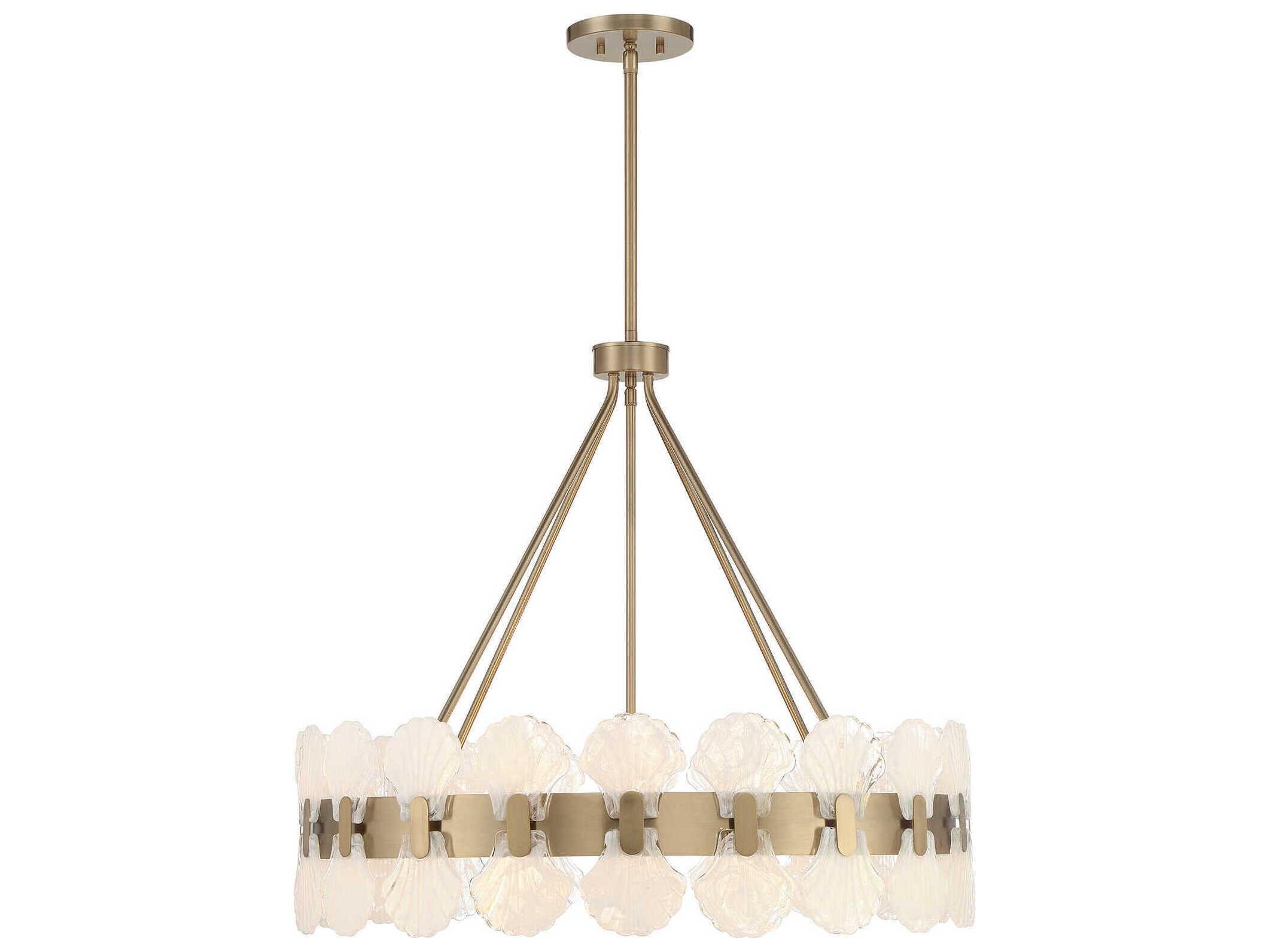 Savoy House Bancroft 6-Light Noble Brass Round Chandelier