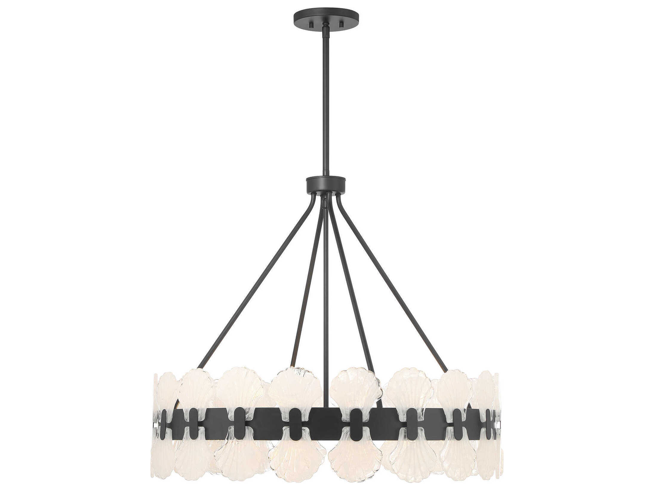 Savoy House Bancroft 6-Light Matte Black Round Chandelier