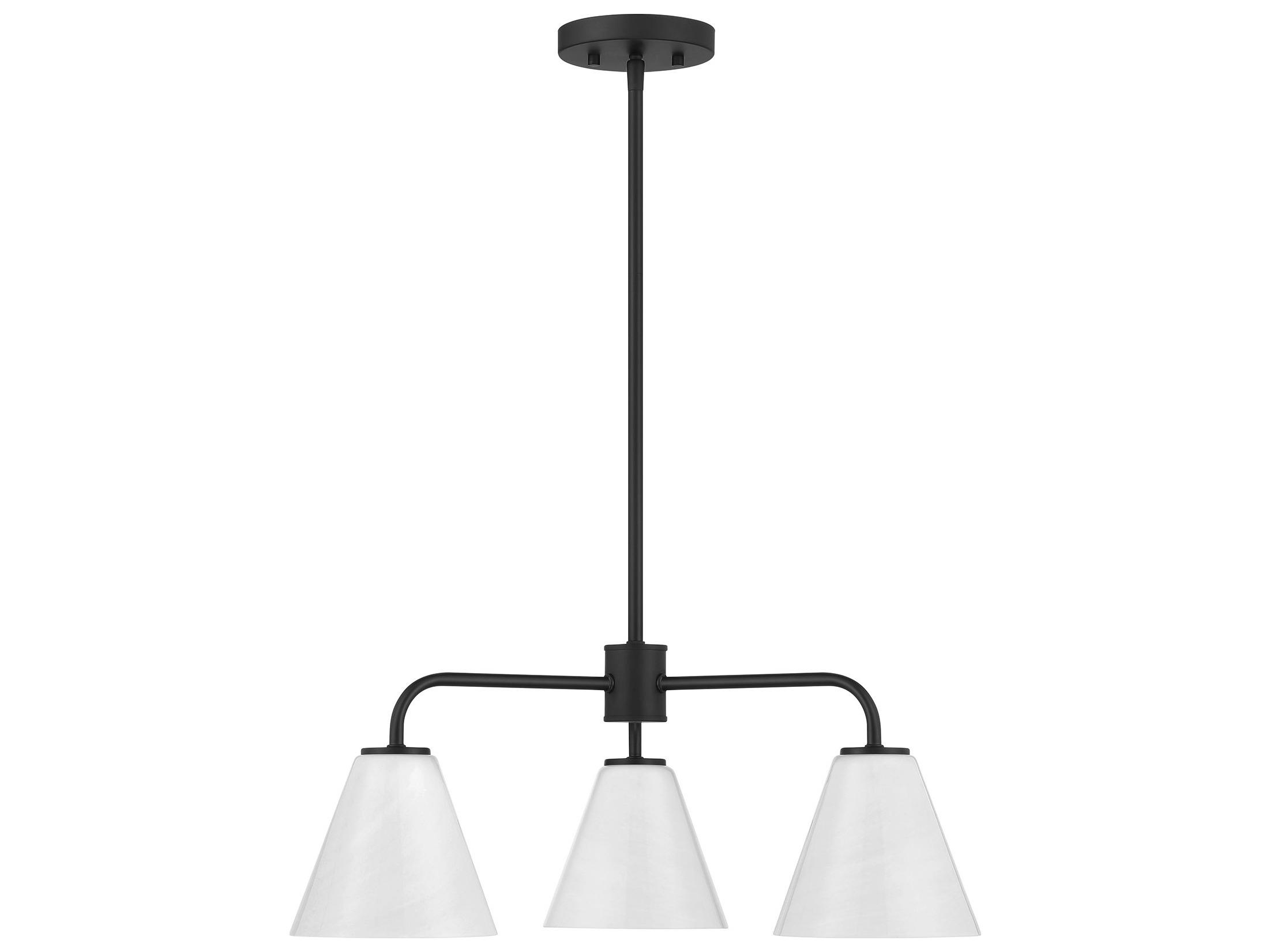 Savoy House Blair 3-Light Matte Black Chandelier