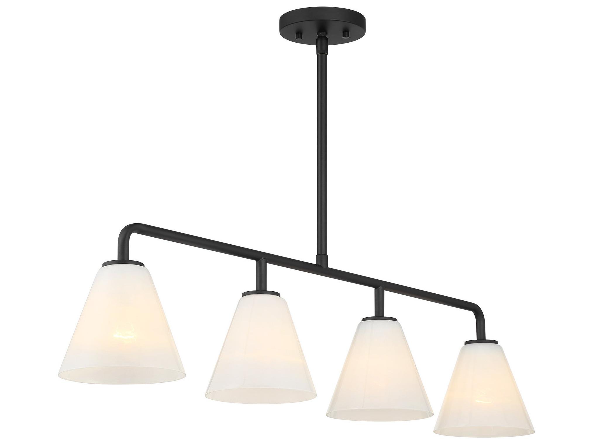 Savoy House Blair 4-Light Matte Black Island Pendant