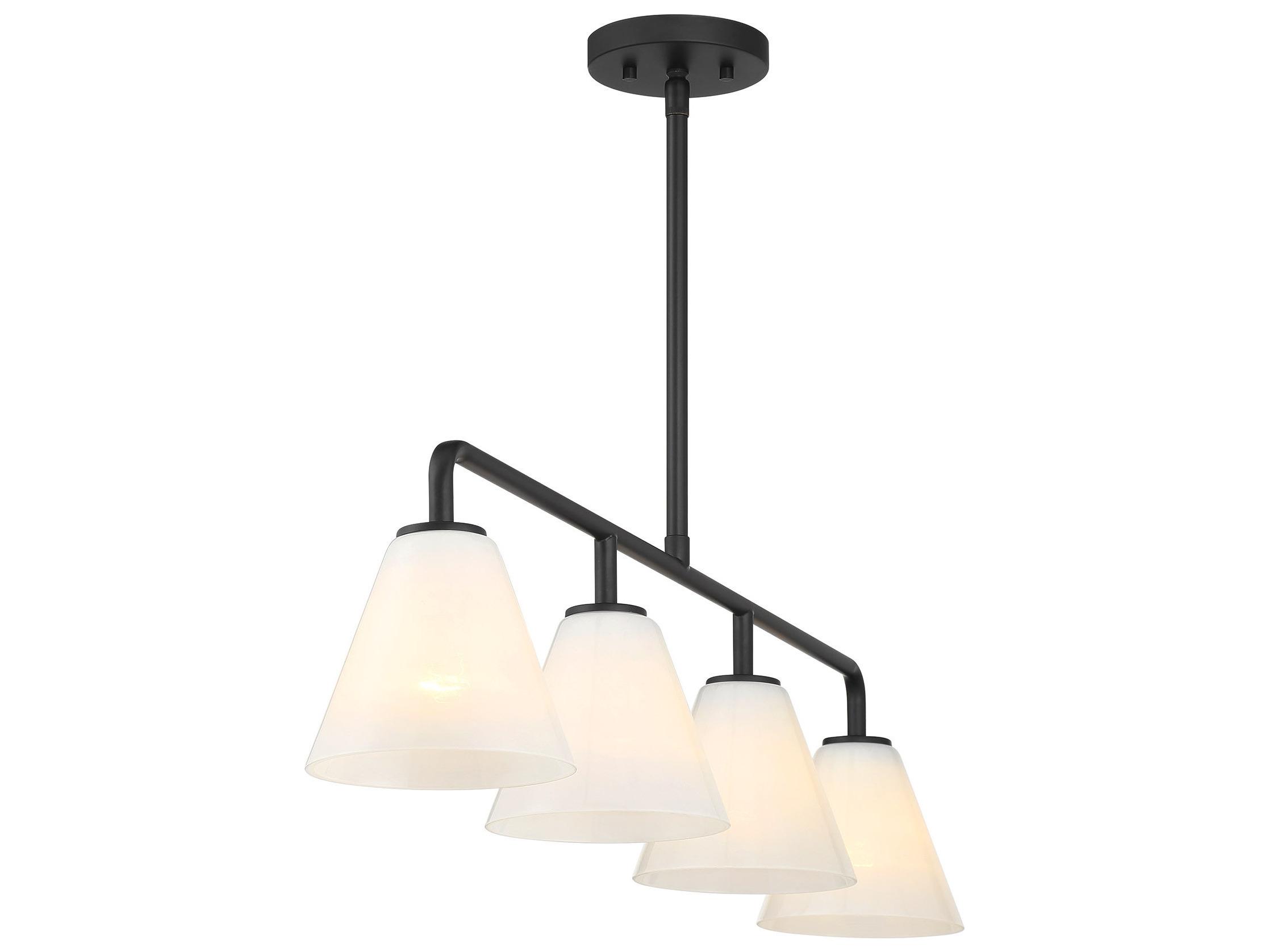 Savoy House Blair 4-Light Matte Black Island Pendant