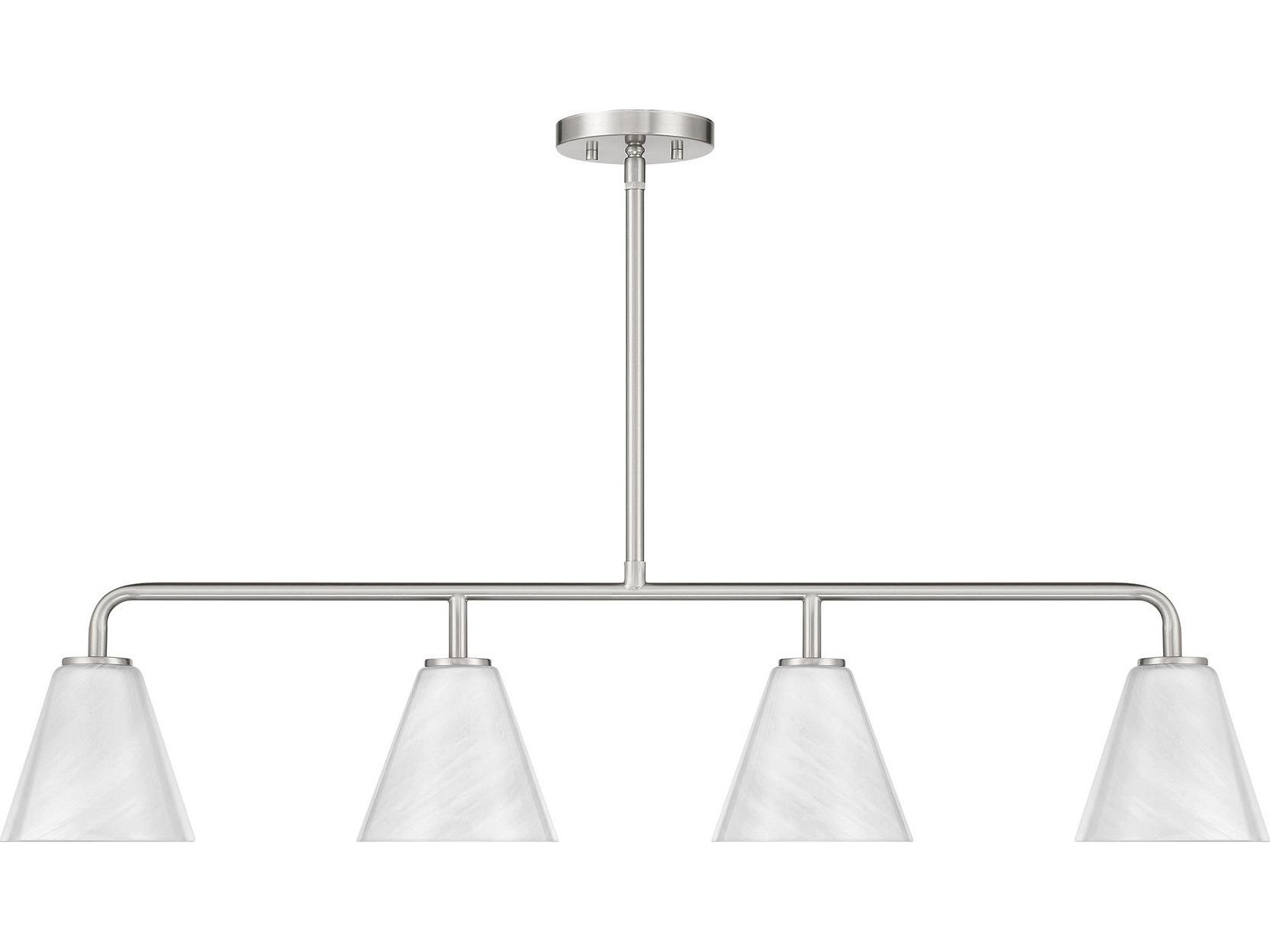 Savoy House Blair 4-Light Satin Nickel Island Pendant