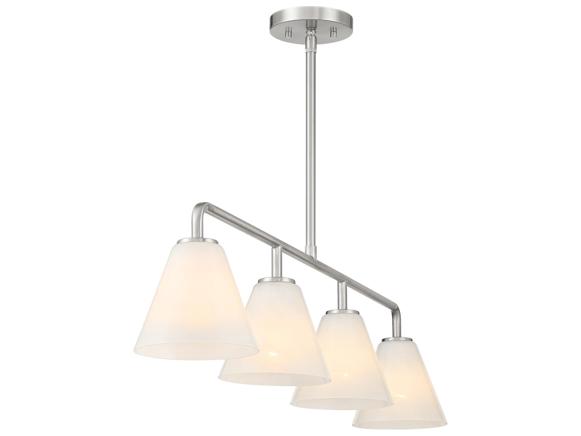 Savoy House Blair 4-Light Satin Nickel Island Pendant