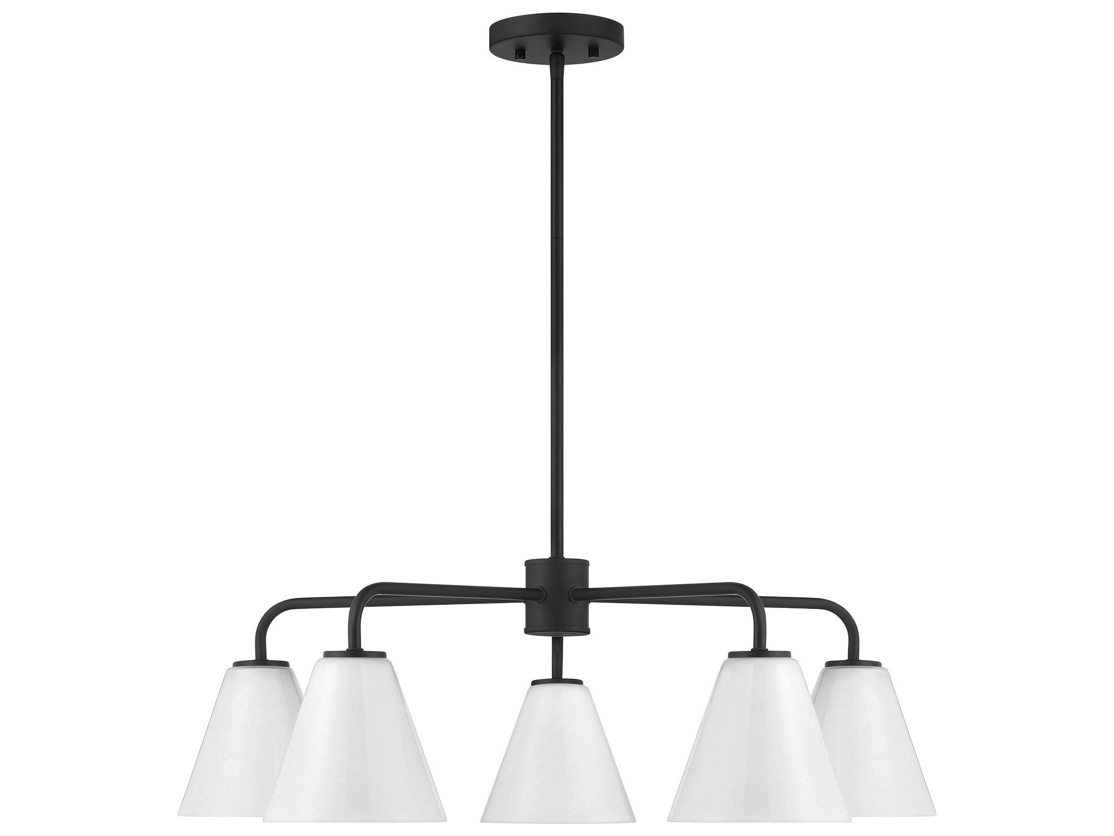 Savoy House Blair 5-Light Matte Black Chandelier