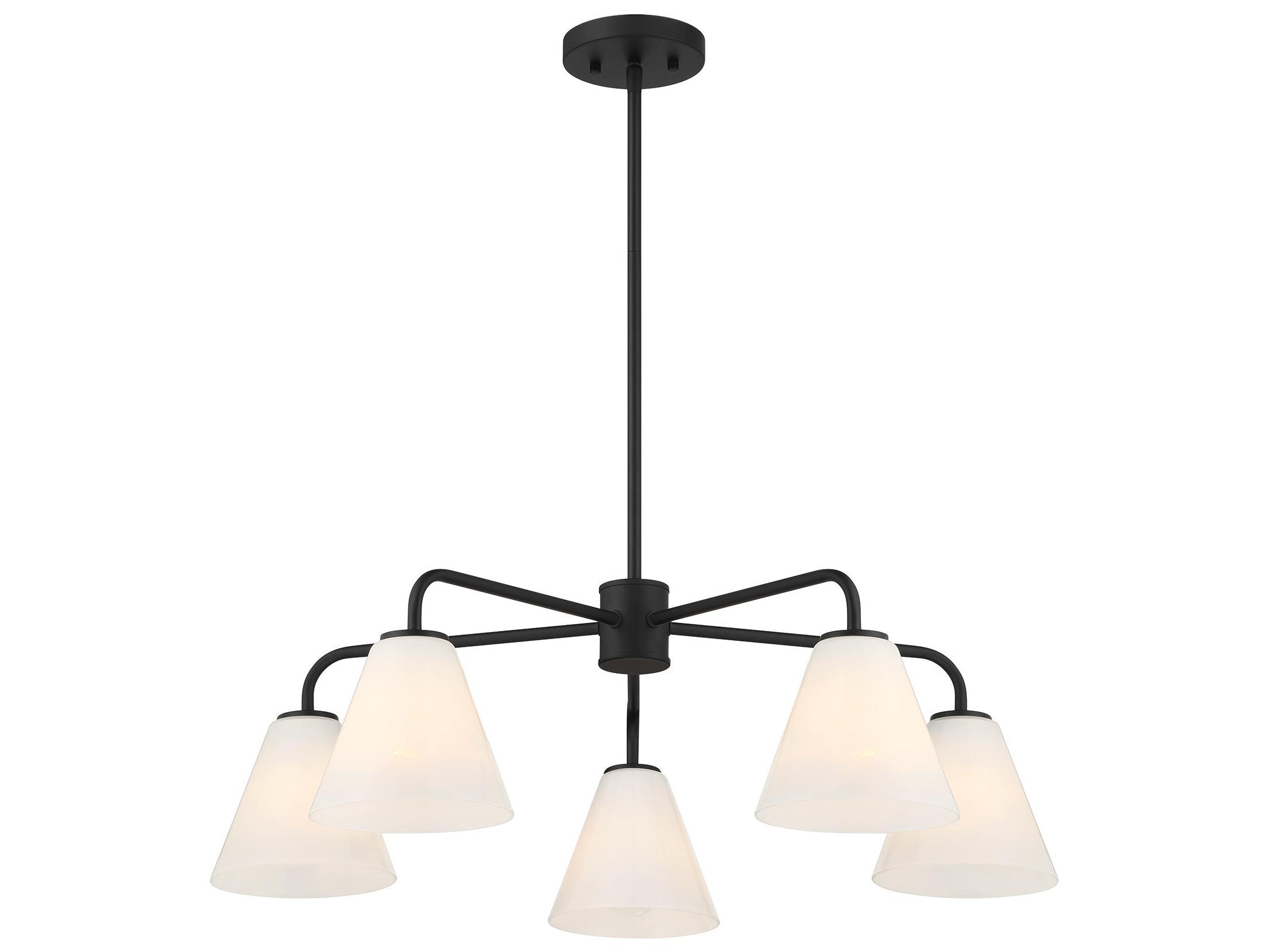 Savoy House Blair 5-Light Matte Black Chandelier