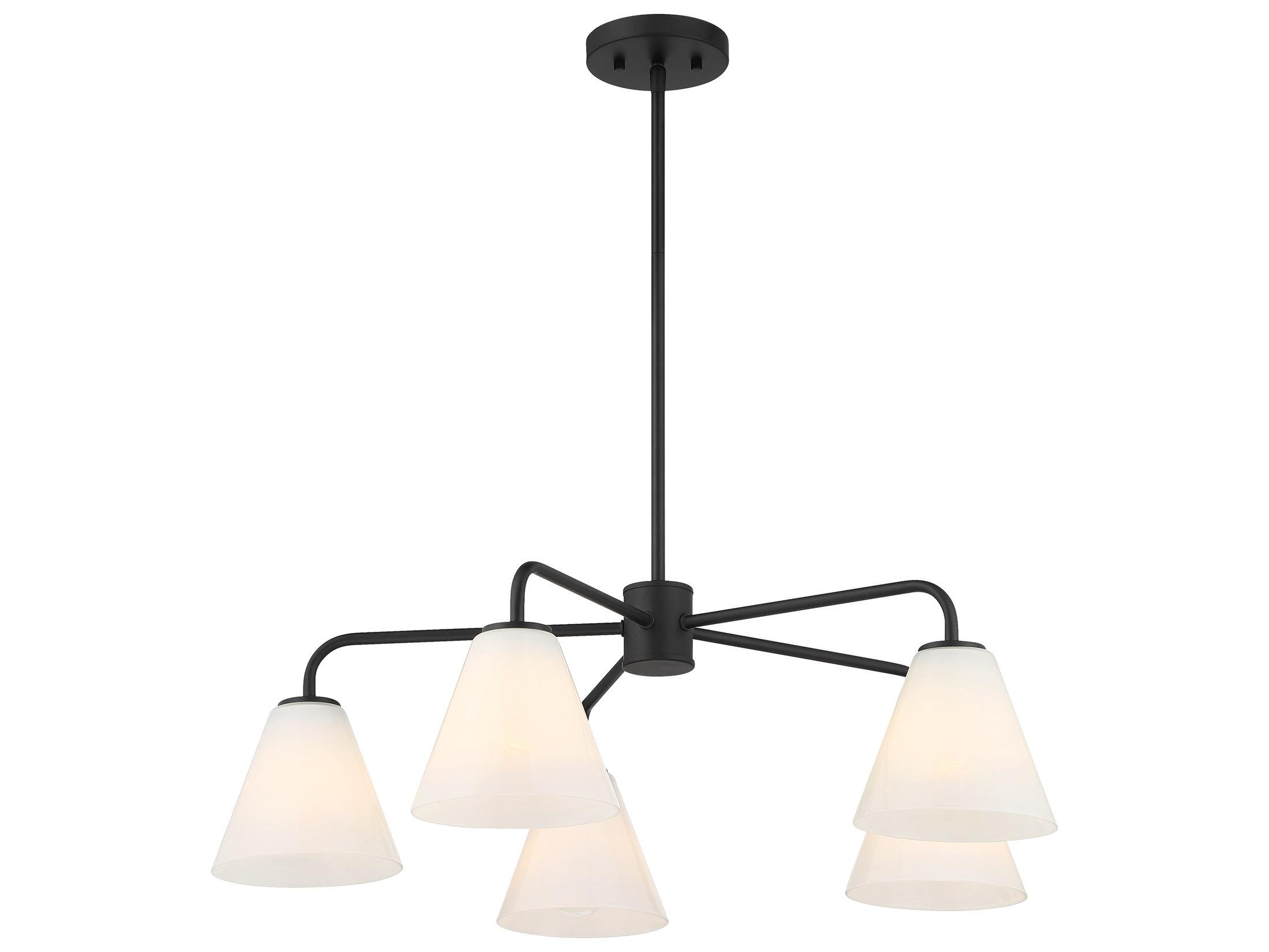 Savoy House Blair 5-Light Matte Black Chandelier
