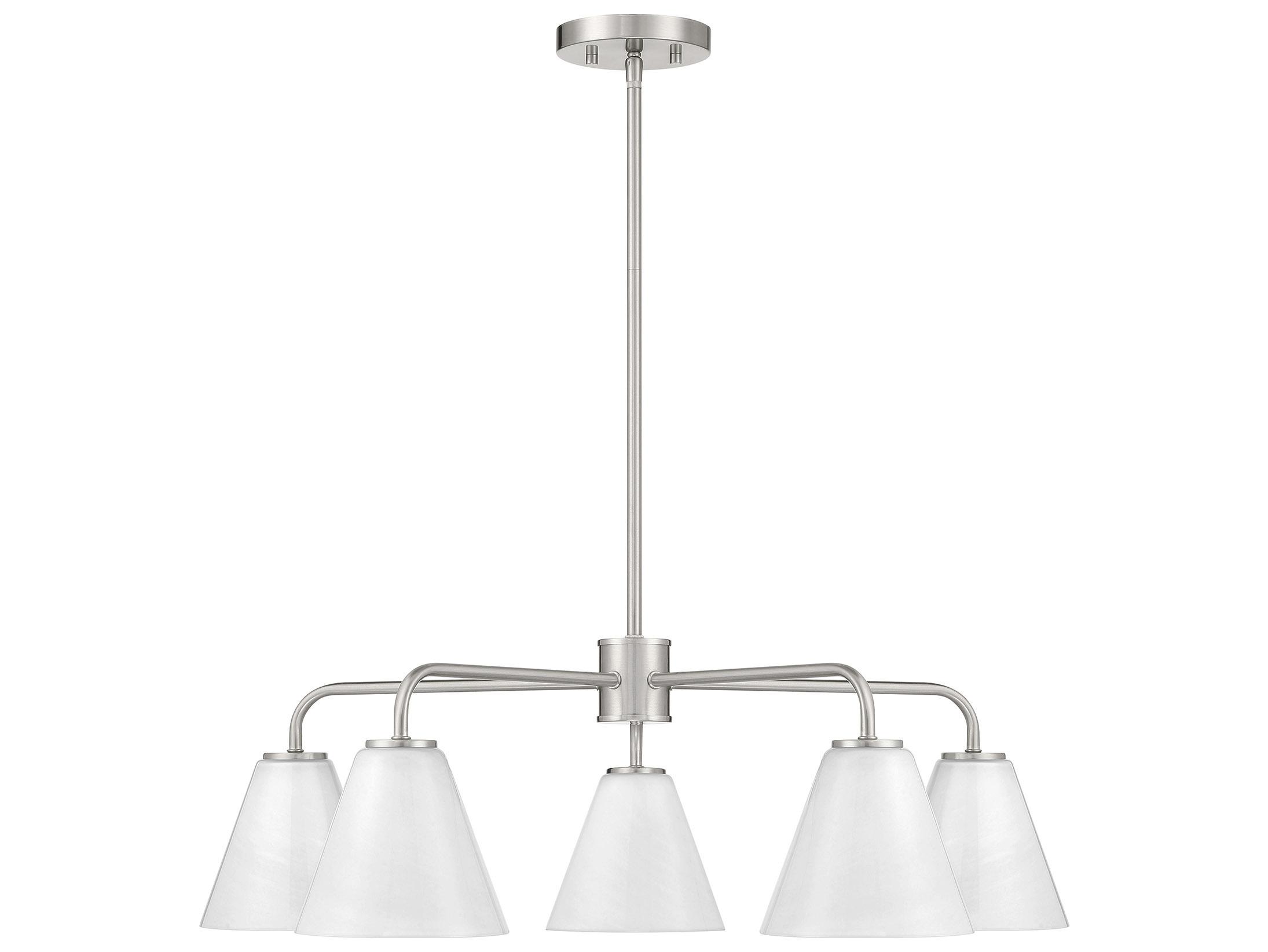 Savoy House Blair 5-Light Satin Nickel Chandelier
