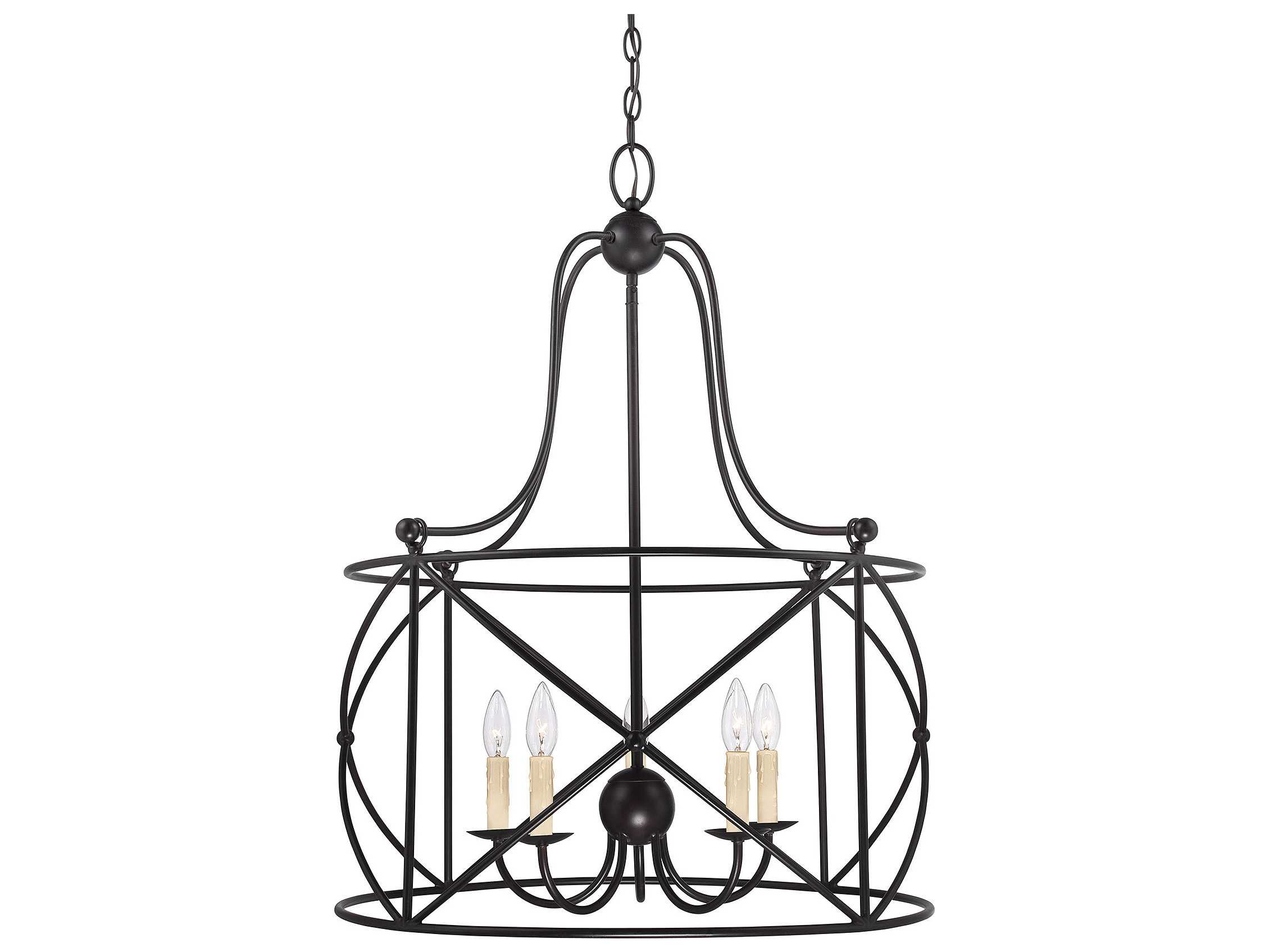 Savoy House Seneca 5-Light English Bronze Candelabra Chandelier