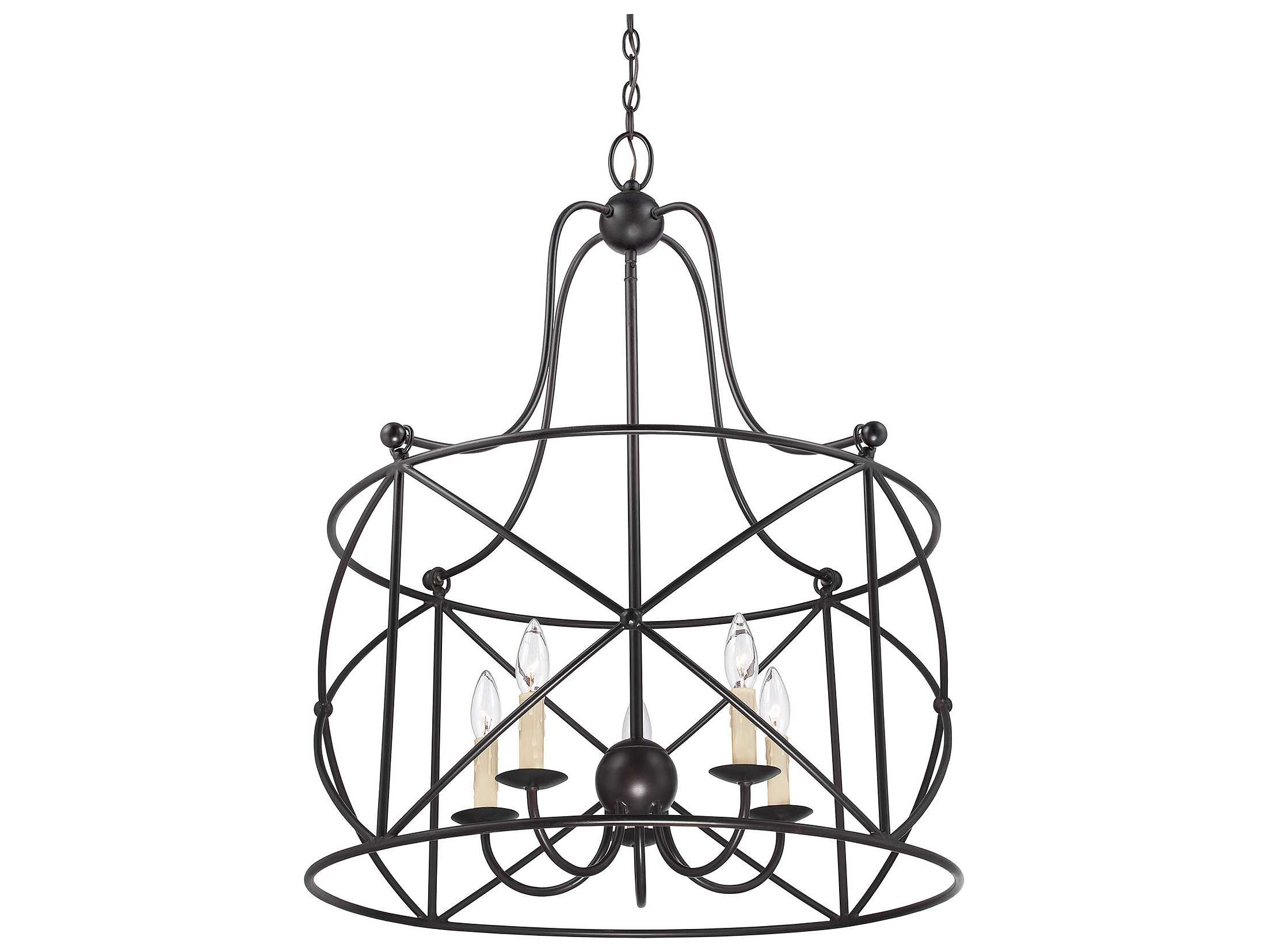 Savoy House Seneca 5-Light English Bronze Candelabra Chandelier