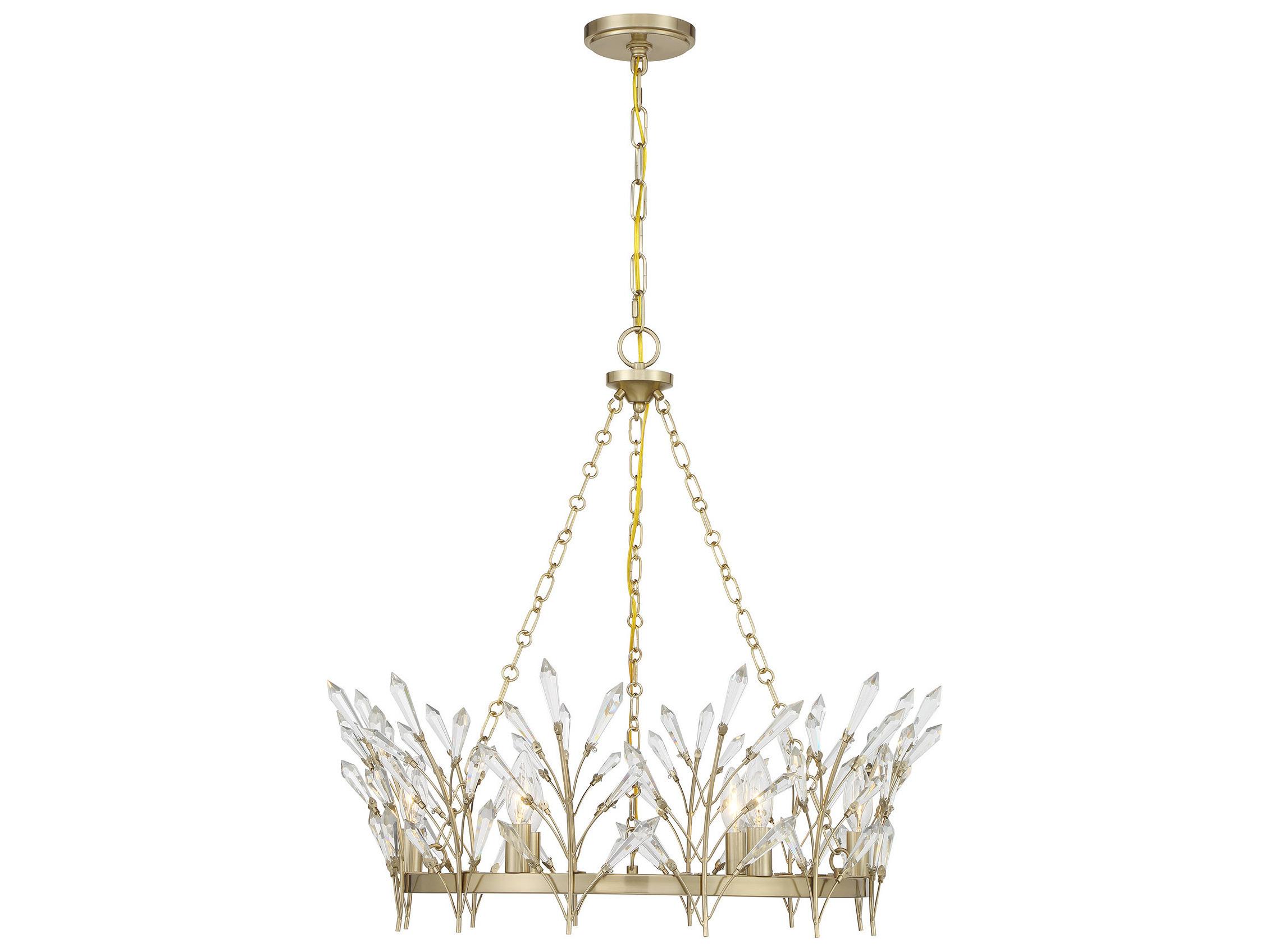 Savoy House Orianna 6-Light Noble Brass Chandelier