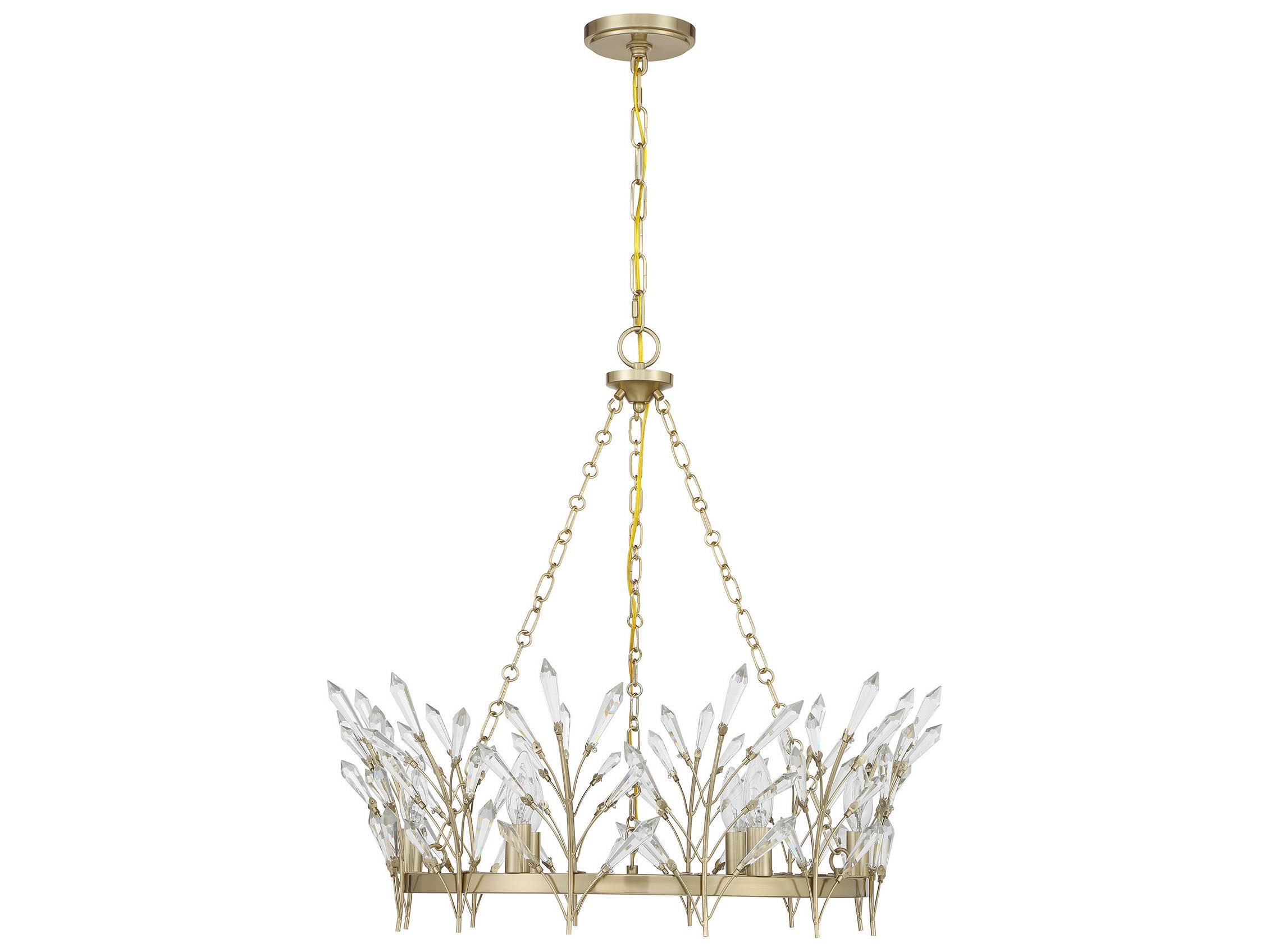 Savoy House Orianna 6-Light Noble Brass Chandelier