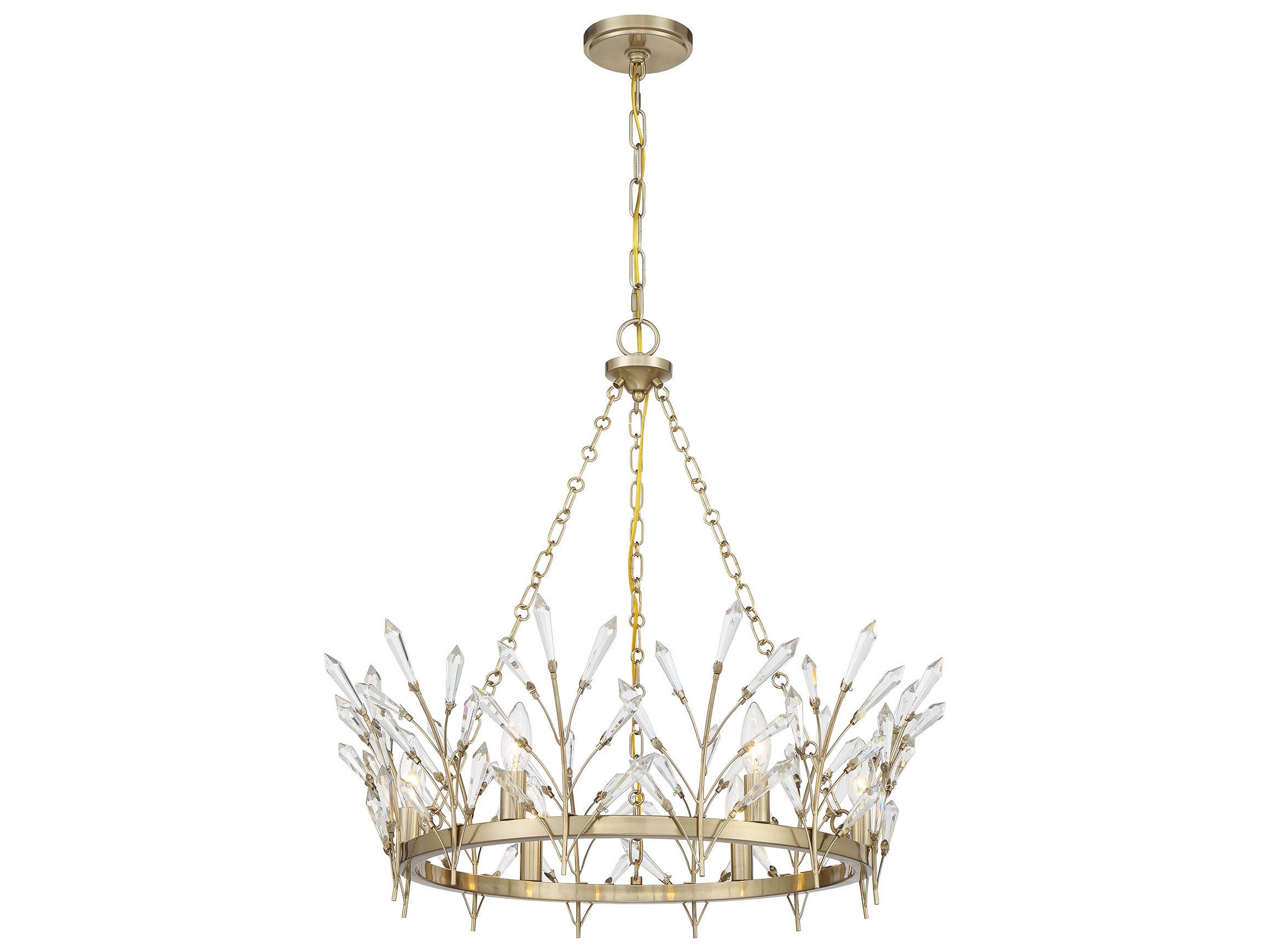 Savoy House Orianna 6-Light Noble Brass Chandelier
