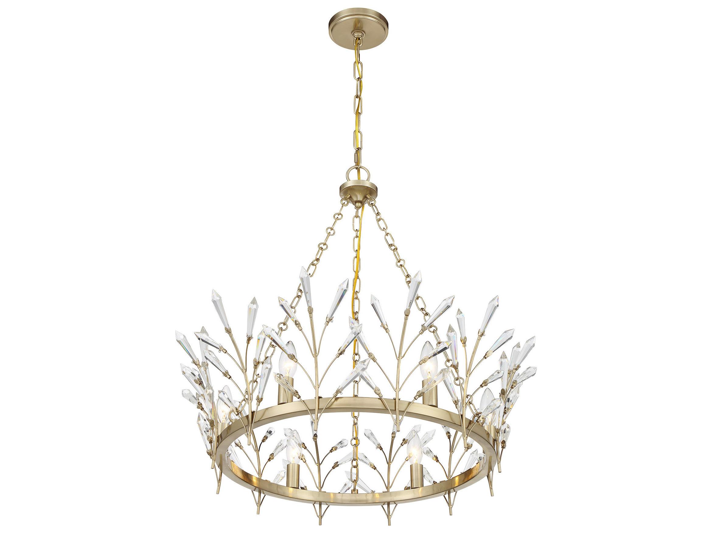Savoy House Orianna 6-Light Noble Brass Chandelier