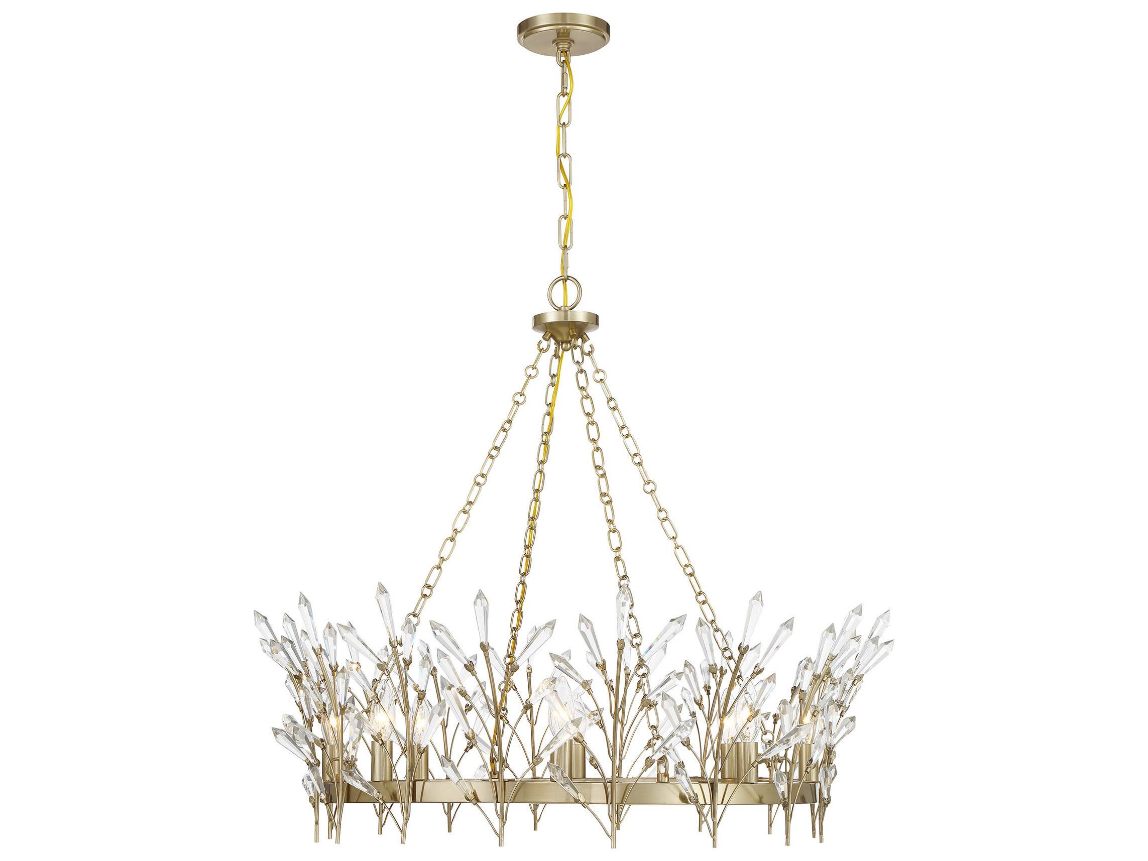 Savoy House Orianna 8-Light Noble Brass Chandelier