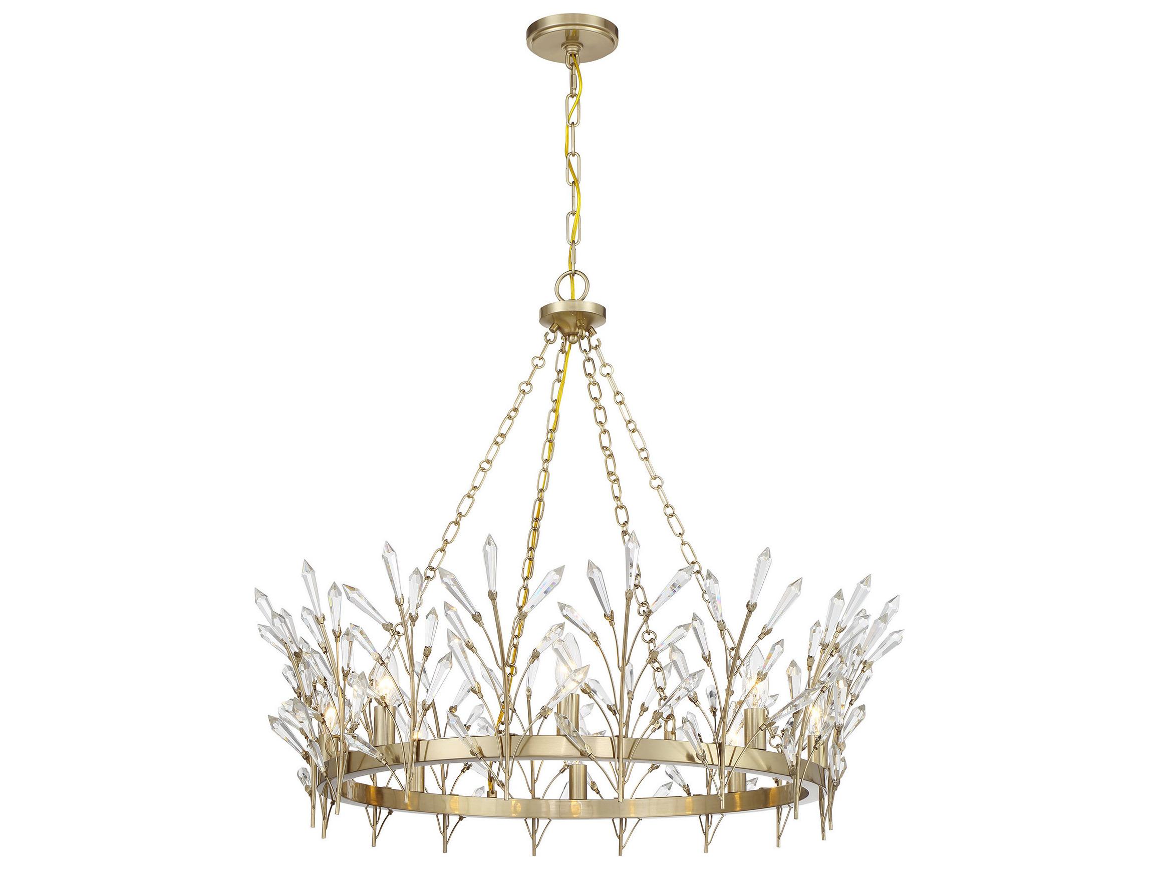 Savoy House Orianna 8-Light Noble Brass Chandelier