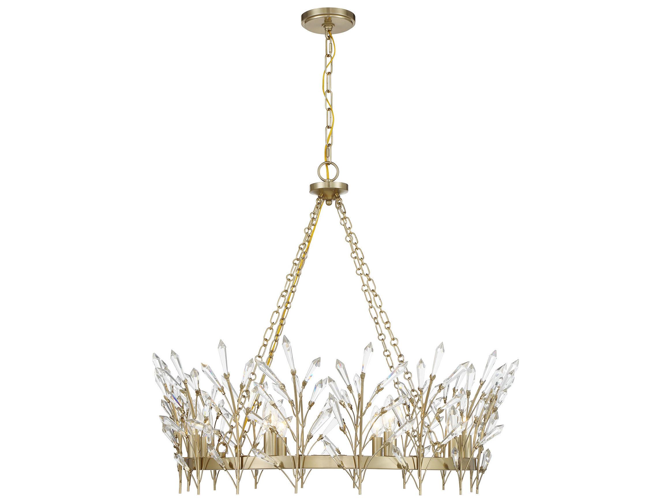 Savoy House Orianna 8-Light Noble Brass Chandelier