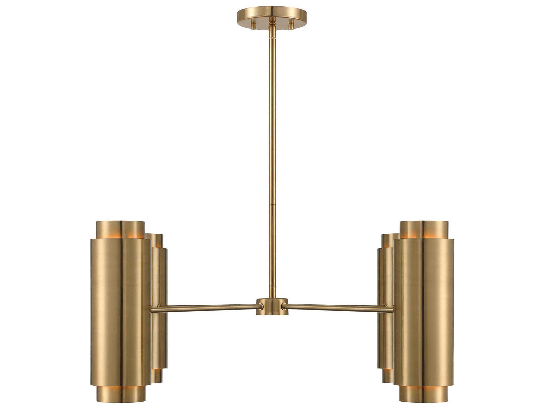 Savoy House Lio 8-Light Noble Brass Chandelier