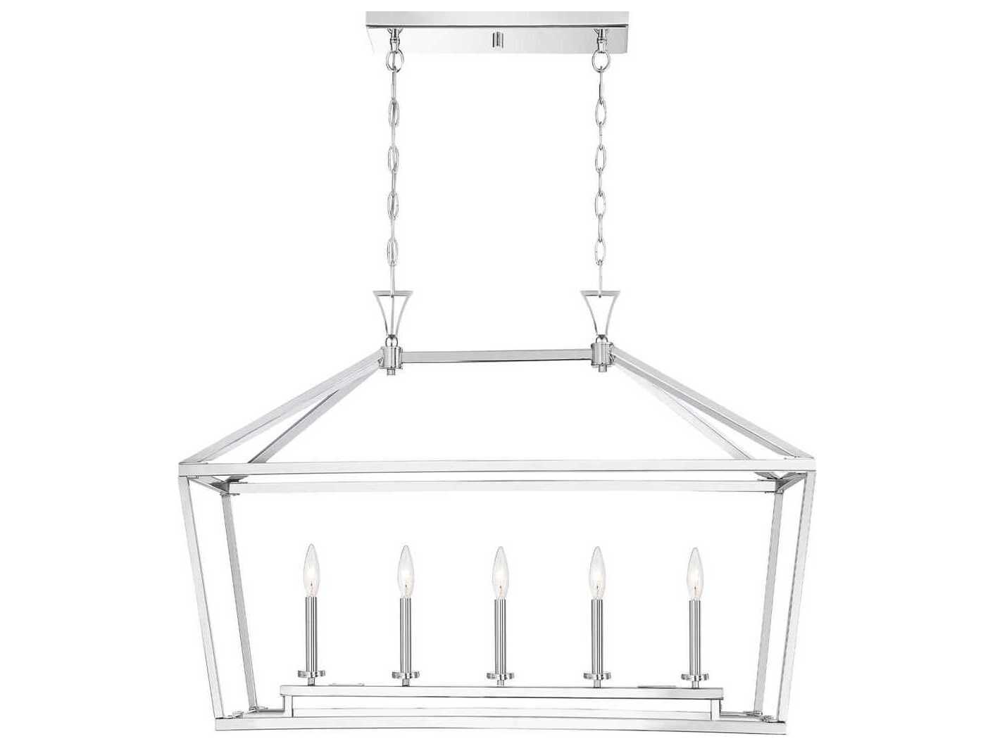Savoy House Townsend 5-Light Polished Nickel Linear Island Pendant