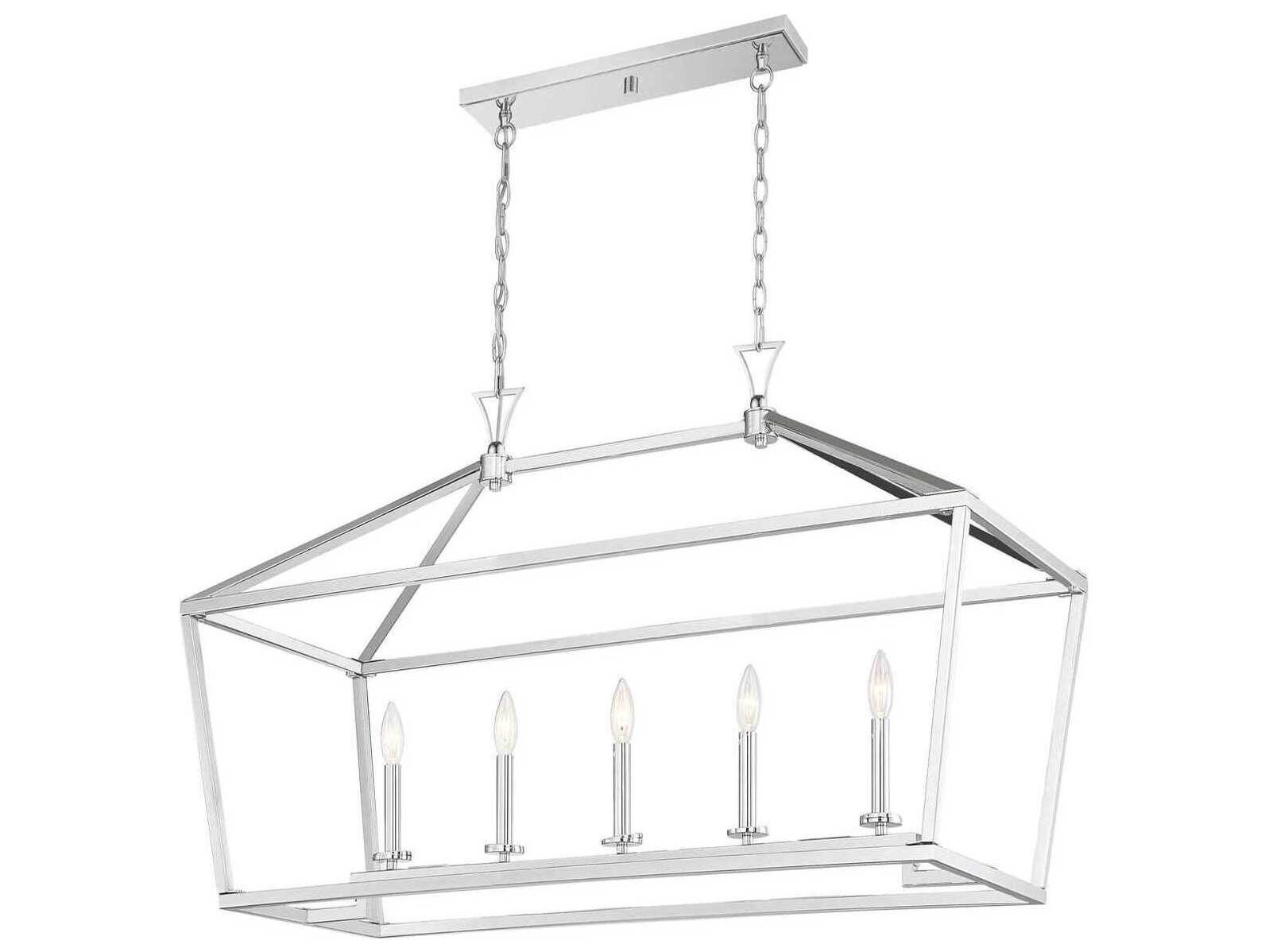 Savoy House Townsend 5-Light Polished Nickel Linear Island Pendant