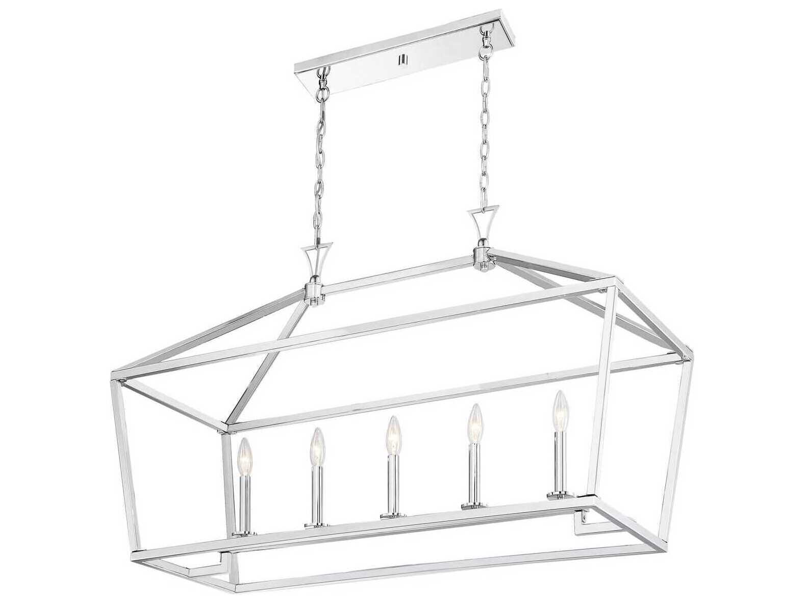 Savoy House Townsend 5-Light Polished Nickel Linear Island Pendant