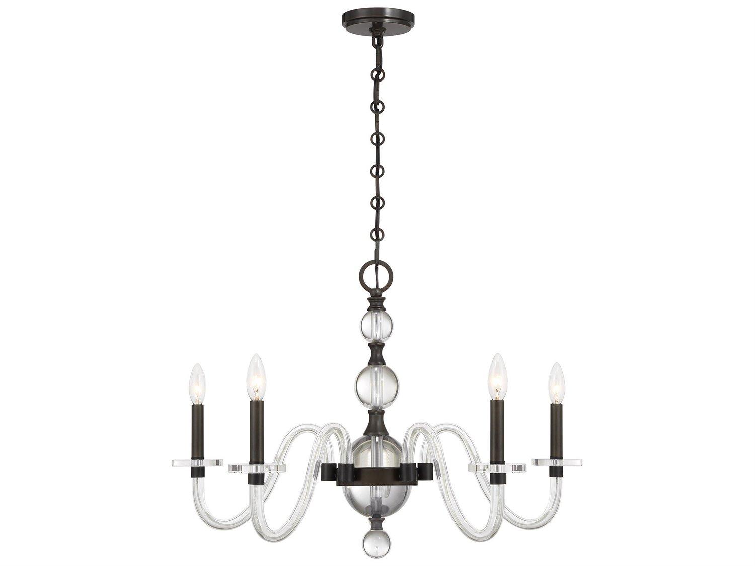 Savoy House Aragon 5-Light Mediterranean Bronze Traditional Candelabra Chandelier