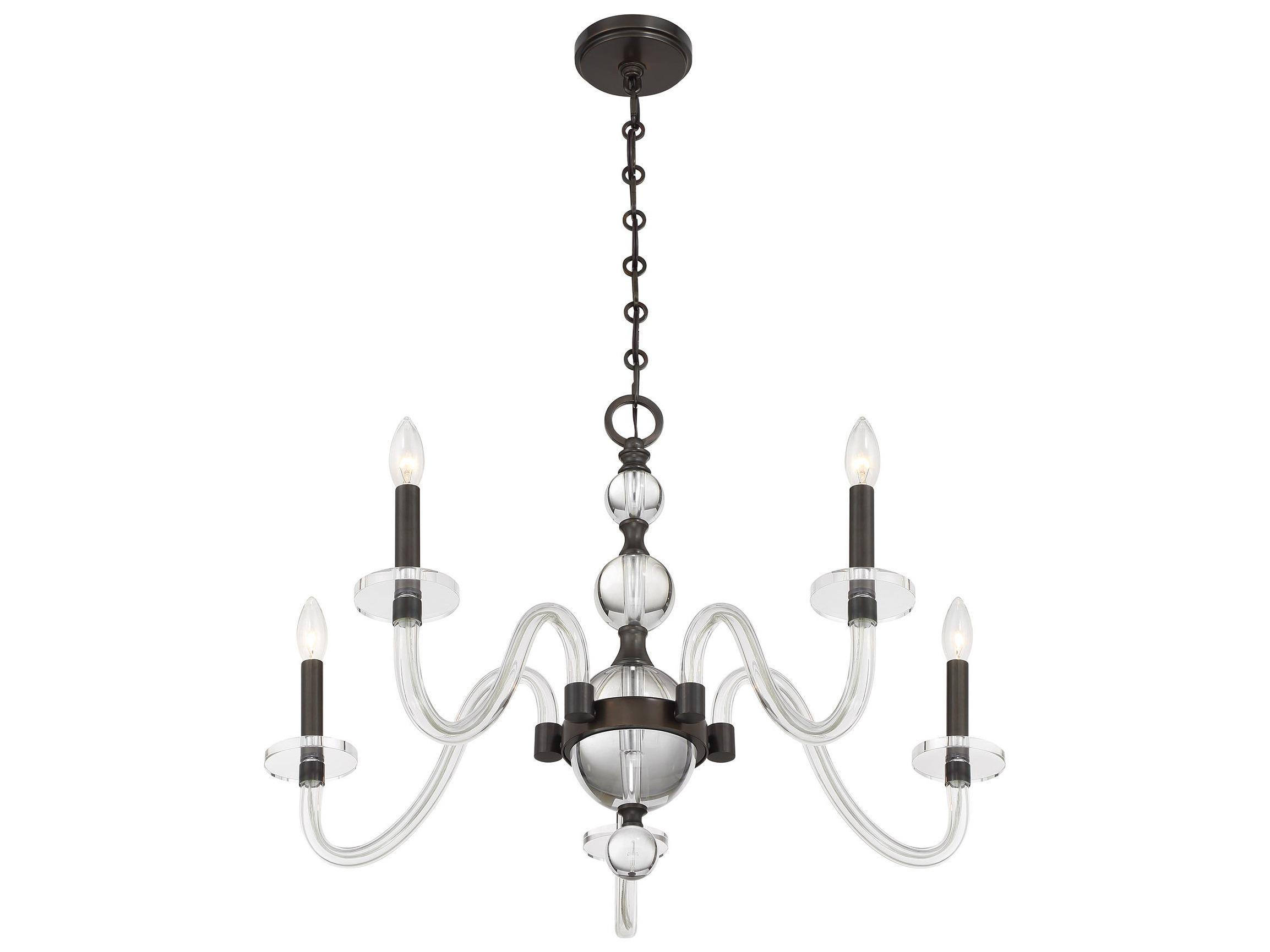Savoy House Aragon 5-Light Mediterranean Bronze Traditional Candelabra Chandelier