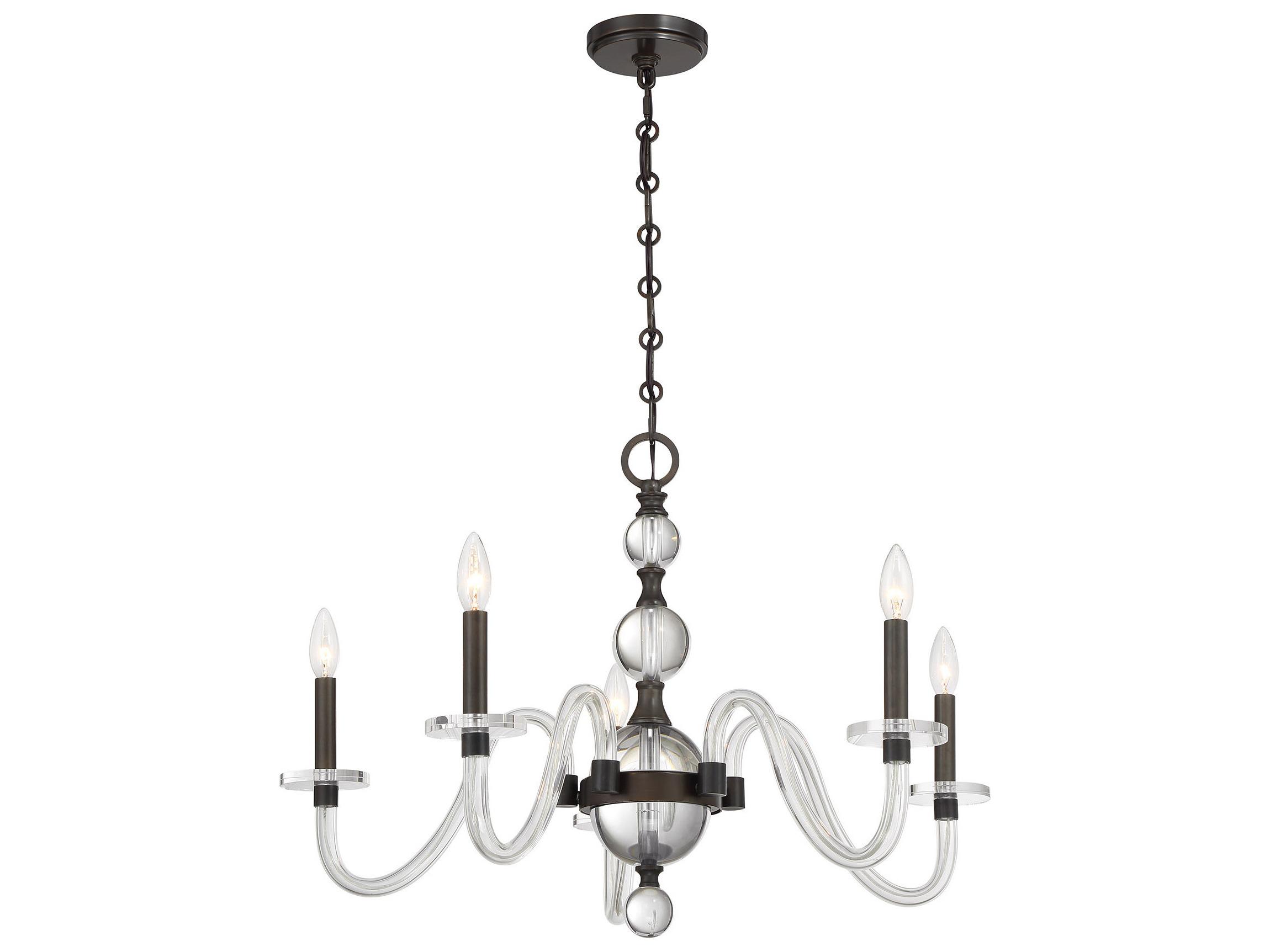 Savoy House Aragon 5-Light Mediterranean Bronze Traditional Candelabra Chandelier