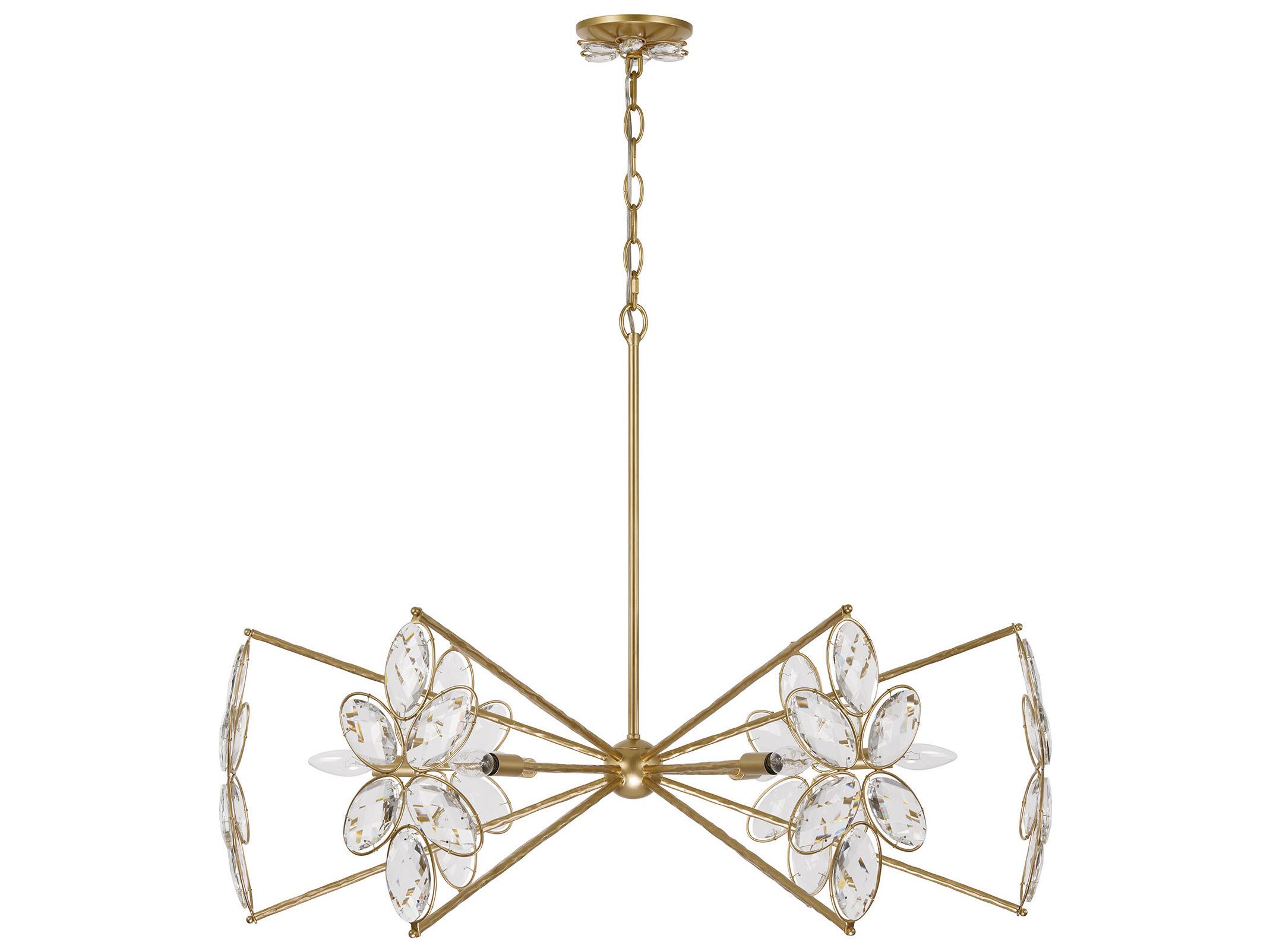 Savoy House Marbella 6-Light Gold Shimmer Chandelier