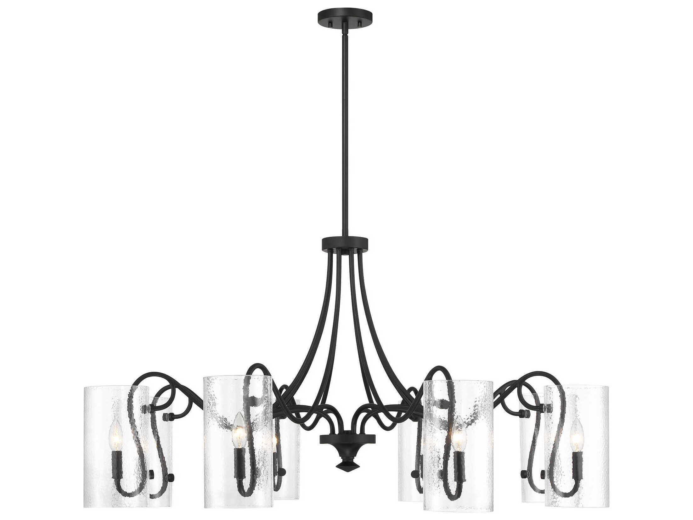 Savoy House Calgary 8-Light Matte Black Chandelier